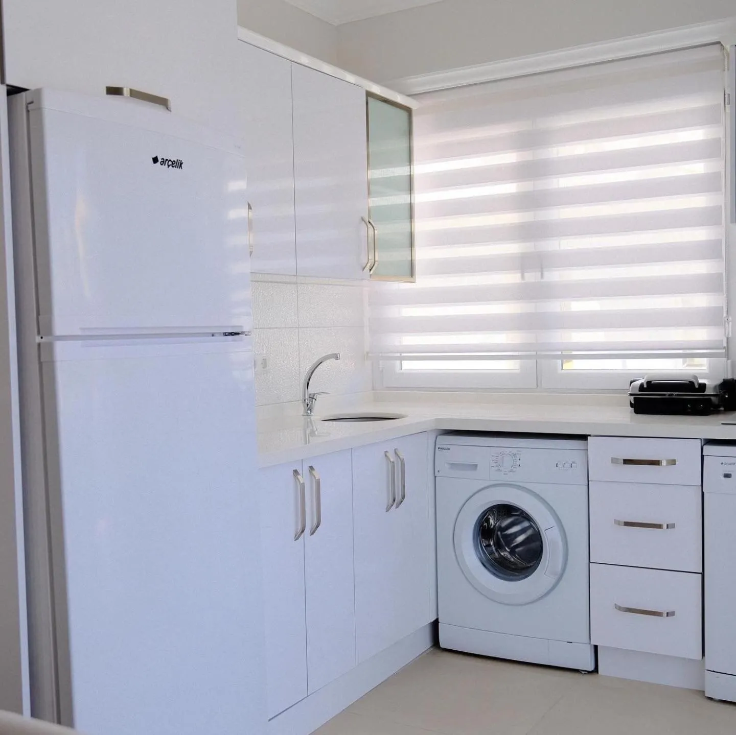 Kitchen or kitchenette in Ozgur City Residence