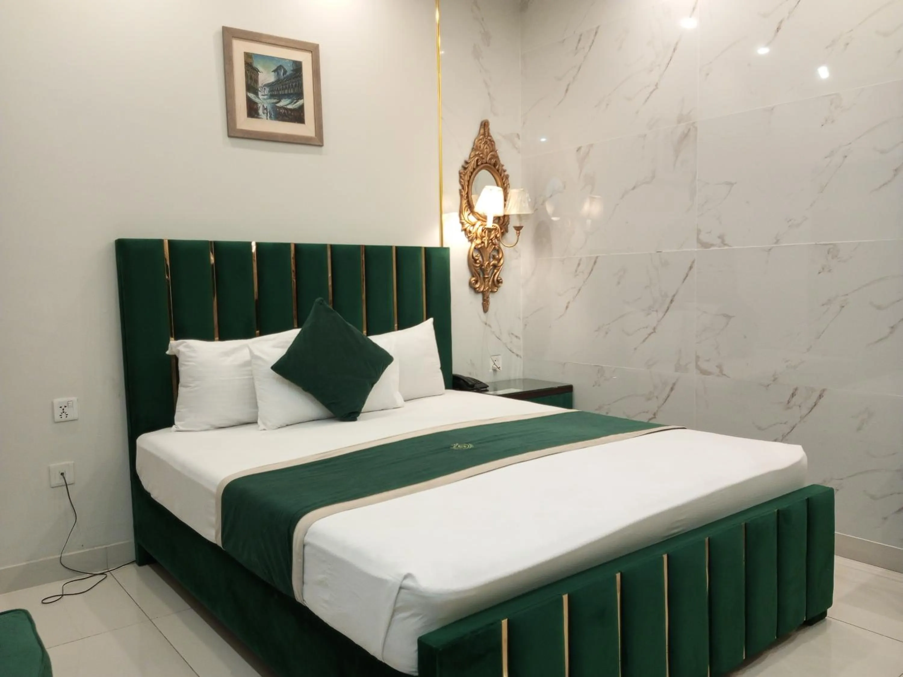 Bed in Golden One Hotel