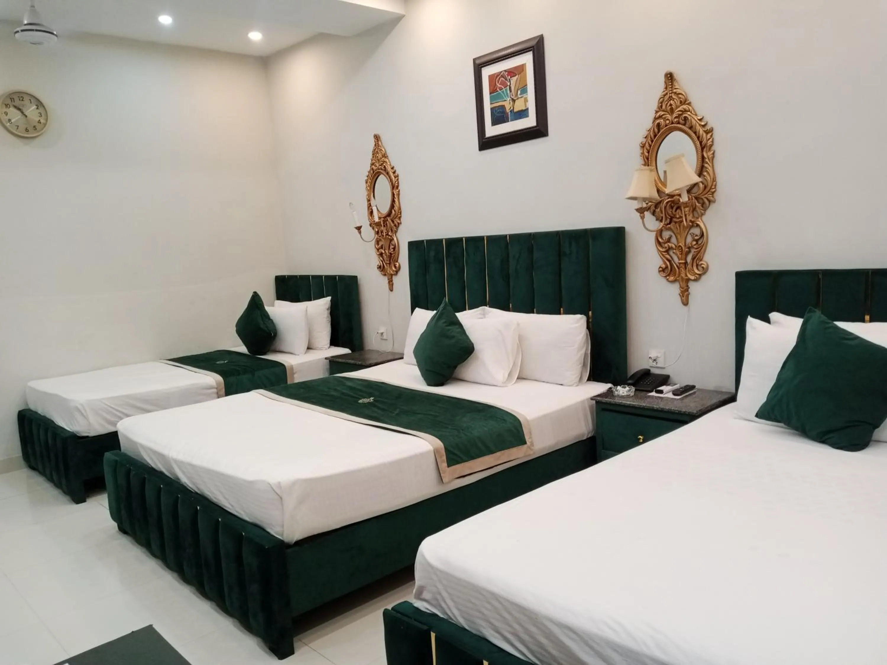 Bed in Golden One Hotel