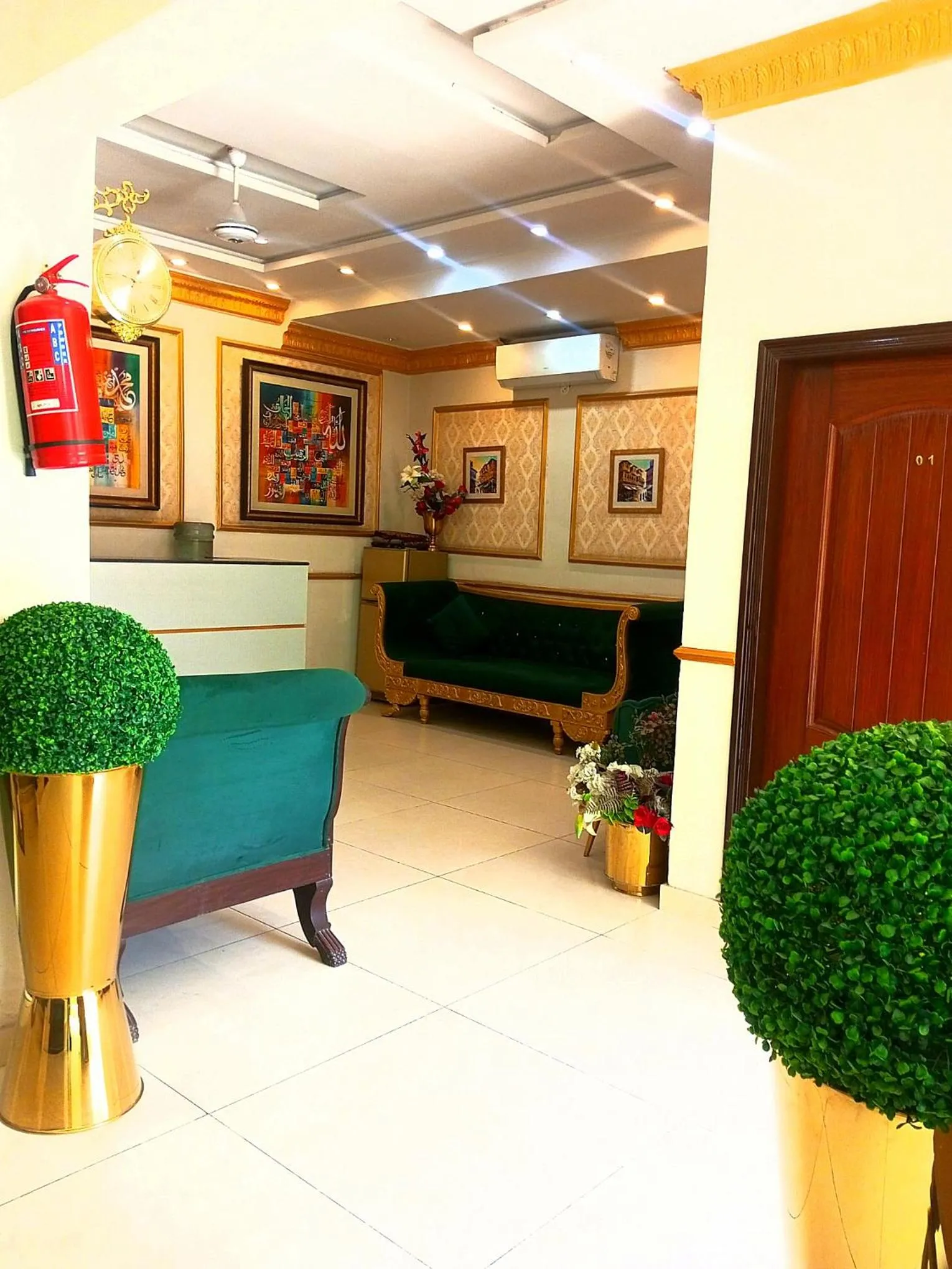 Seating area in Golden One Hotel