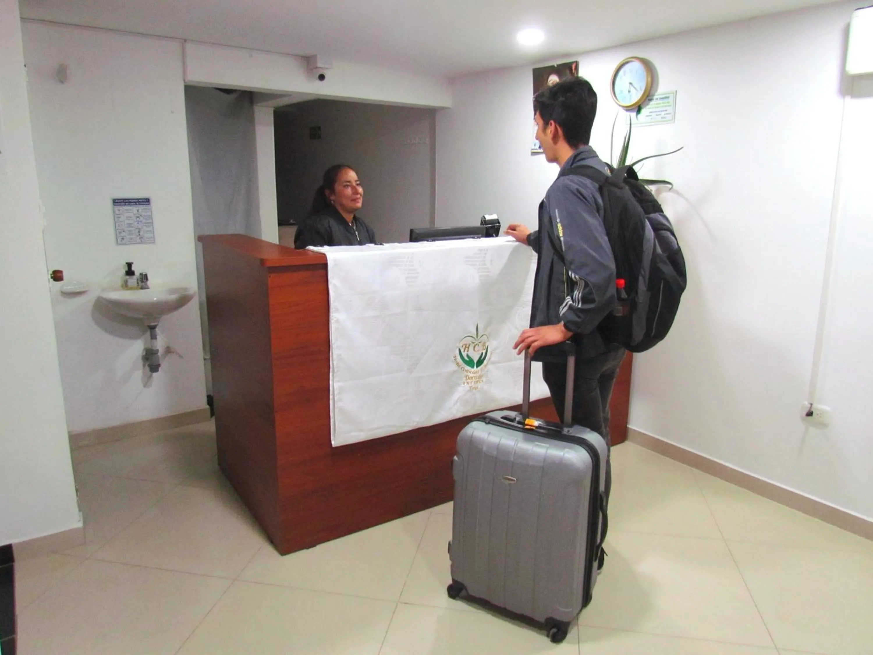 Lobby or reception in Hotel Colonial El Bosque Dorado