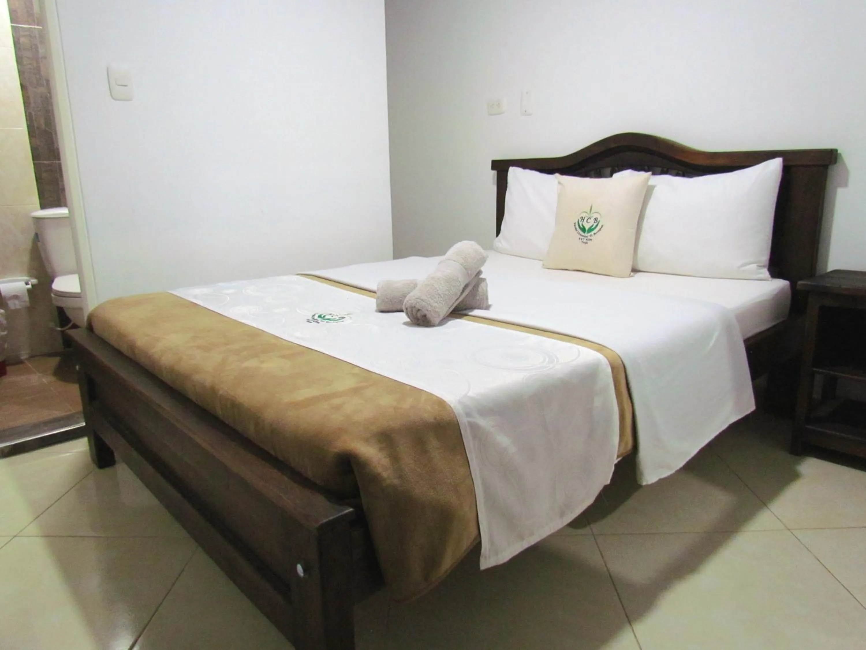 Bed in Hotel Colonial El Bosque Dorado