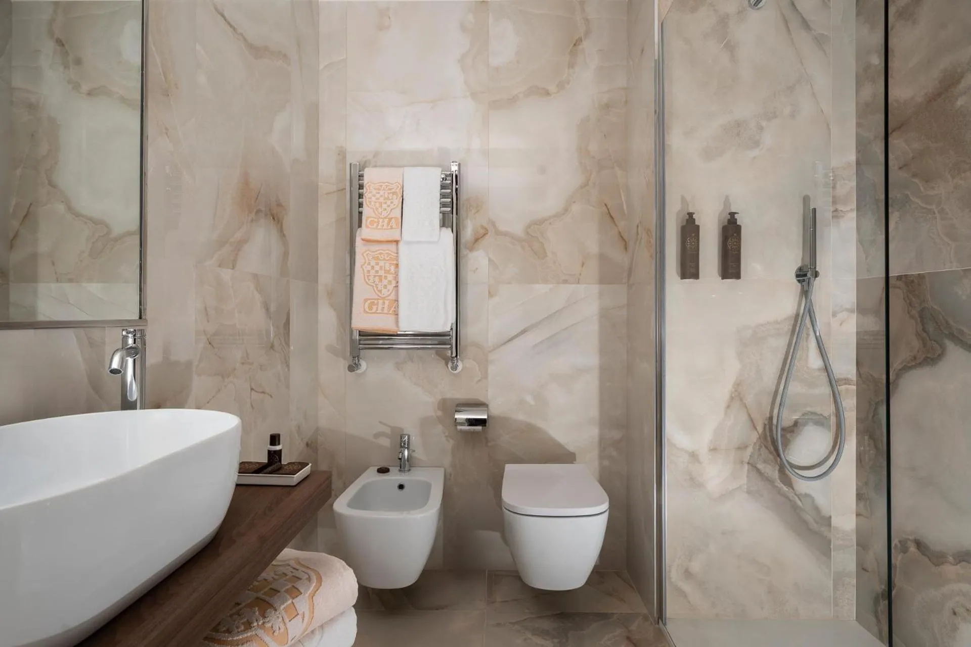 Bathroom in Grand Hotel Adriatico