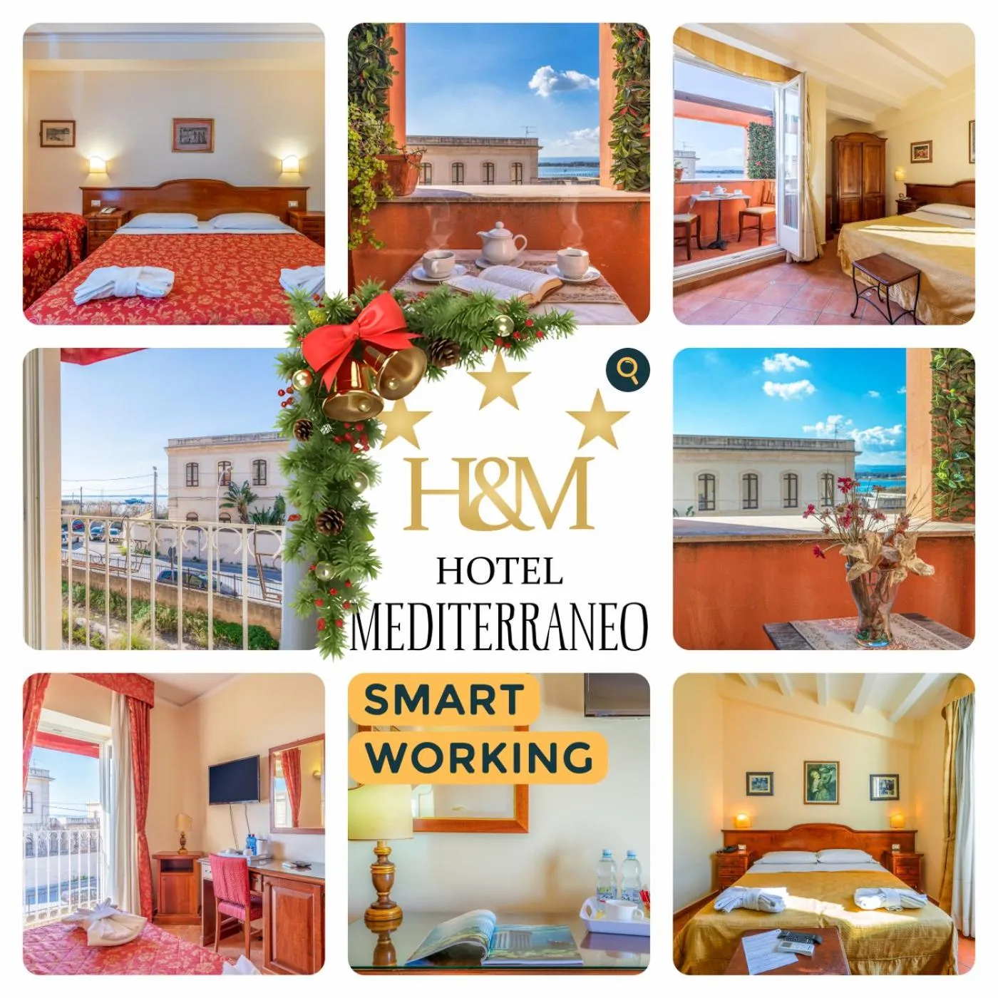 Text overlay in Hotel Mediterraneo