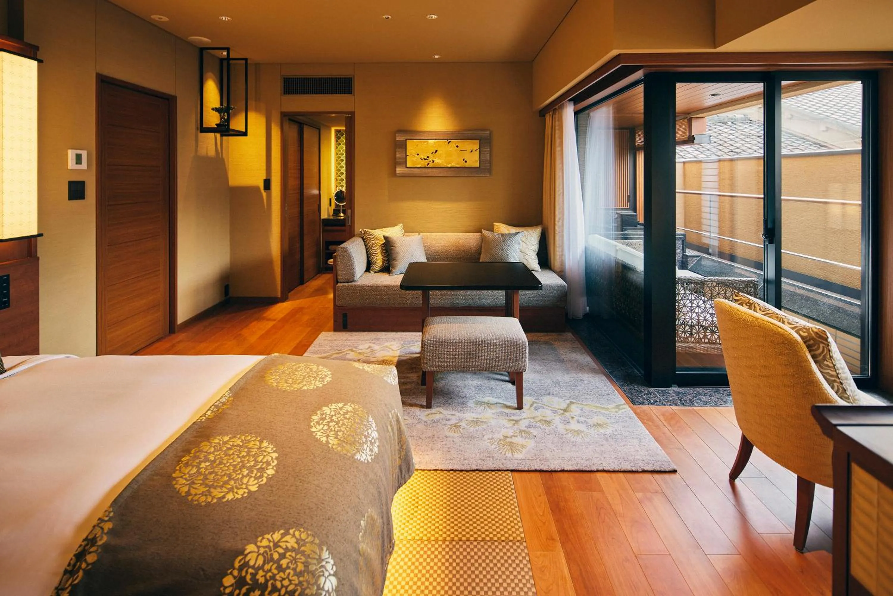 Photo of the whole room, Bed in Sora Niwa Terrace Kyoto Bettei