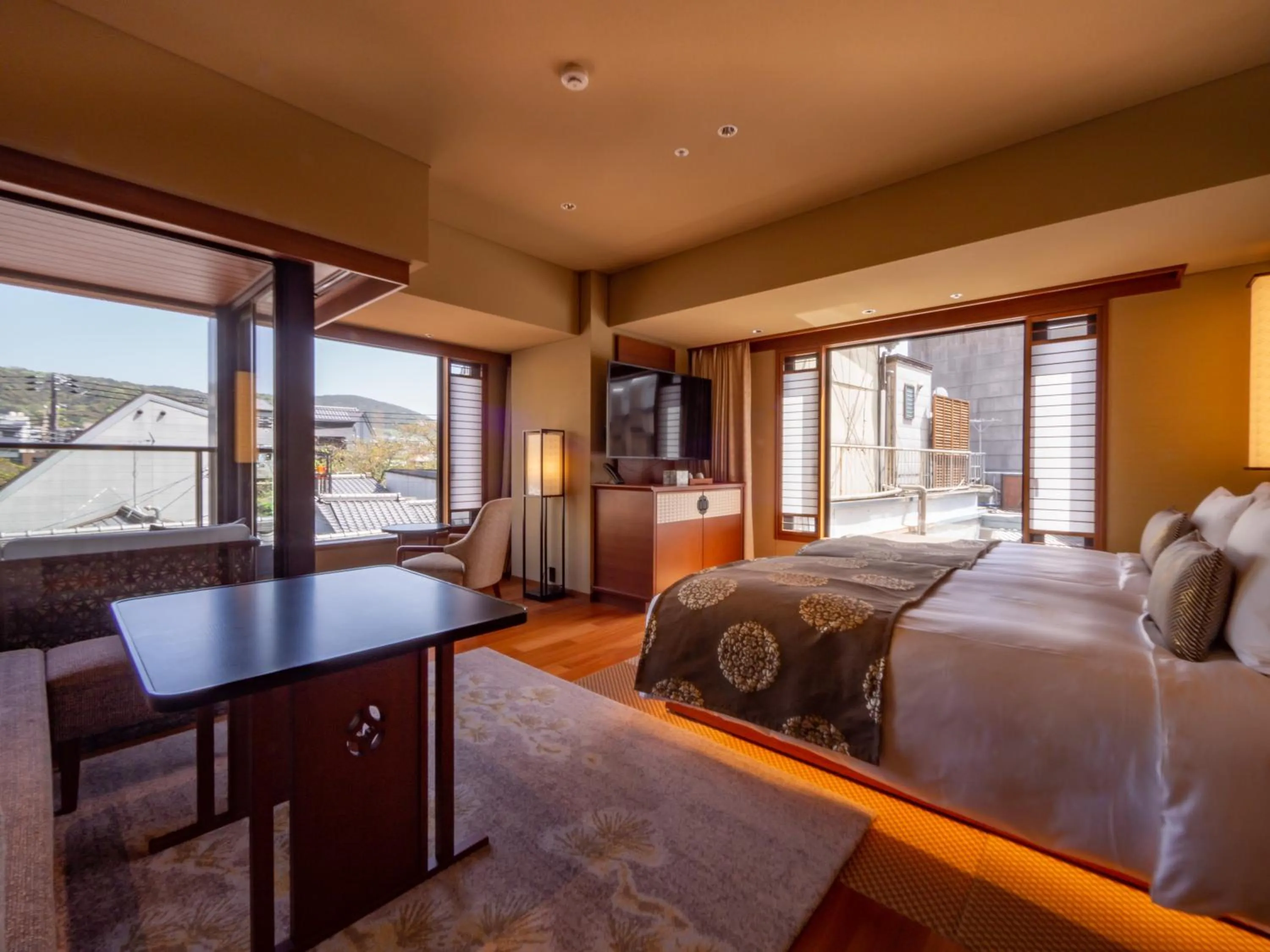 Bed in Sora Niwa Terrace Kyoto Bettei