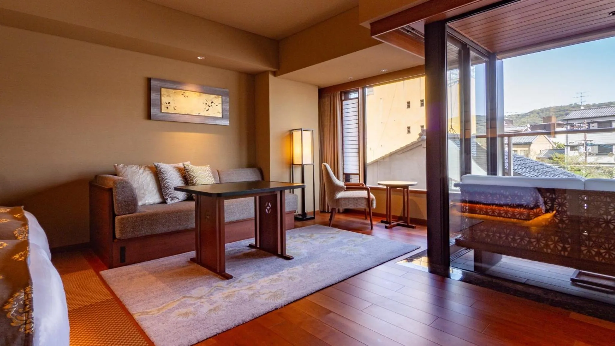 Dining area in Sora Niwa Terrace Kyoto Bettei