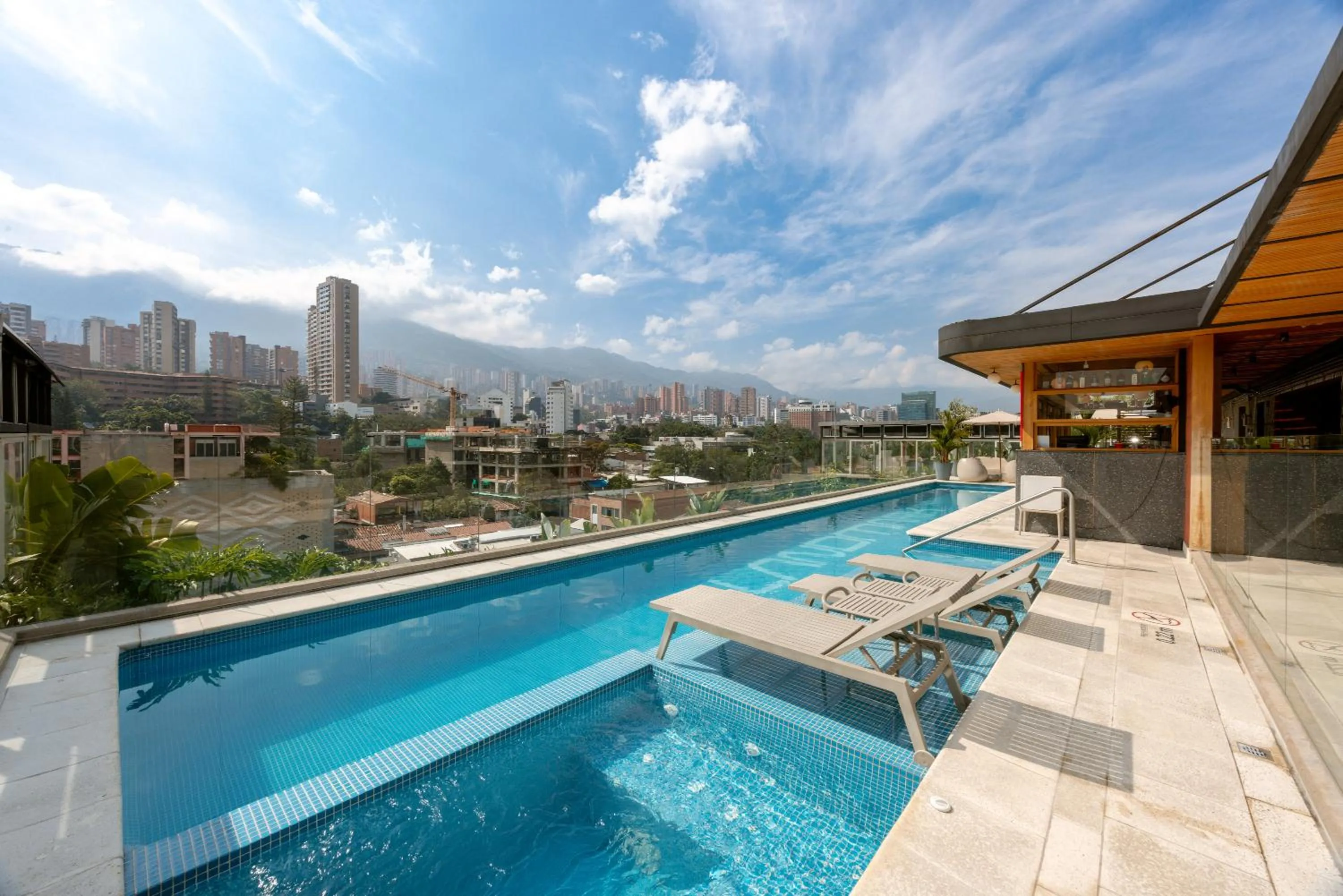 Pool view in Landmark Hotel