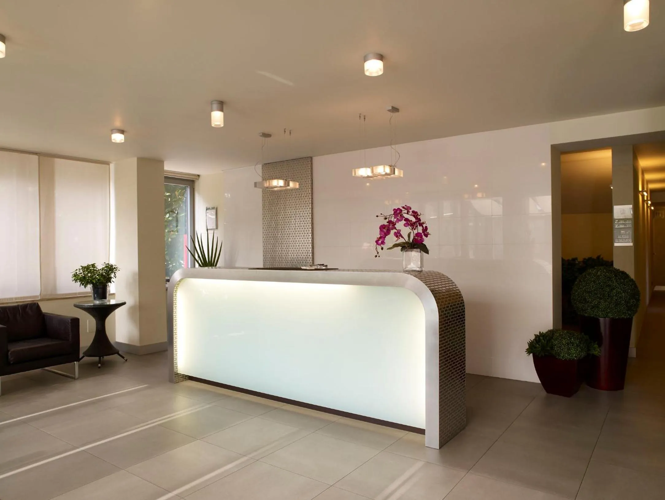 Lobby or reception in Hotel Montini Linate Airport