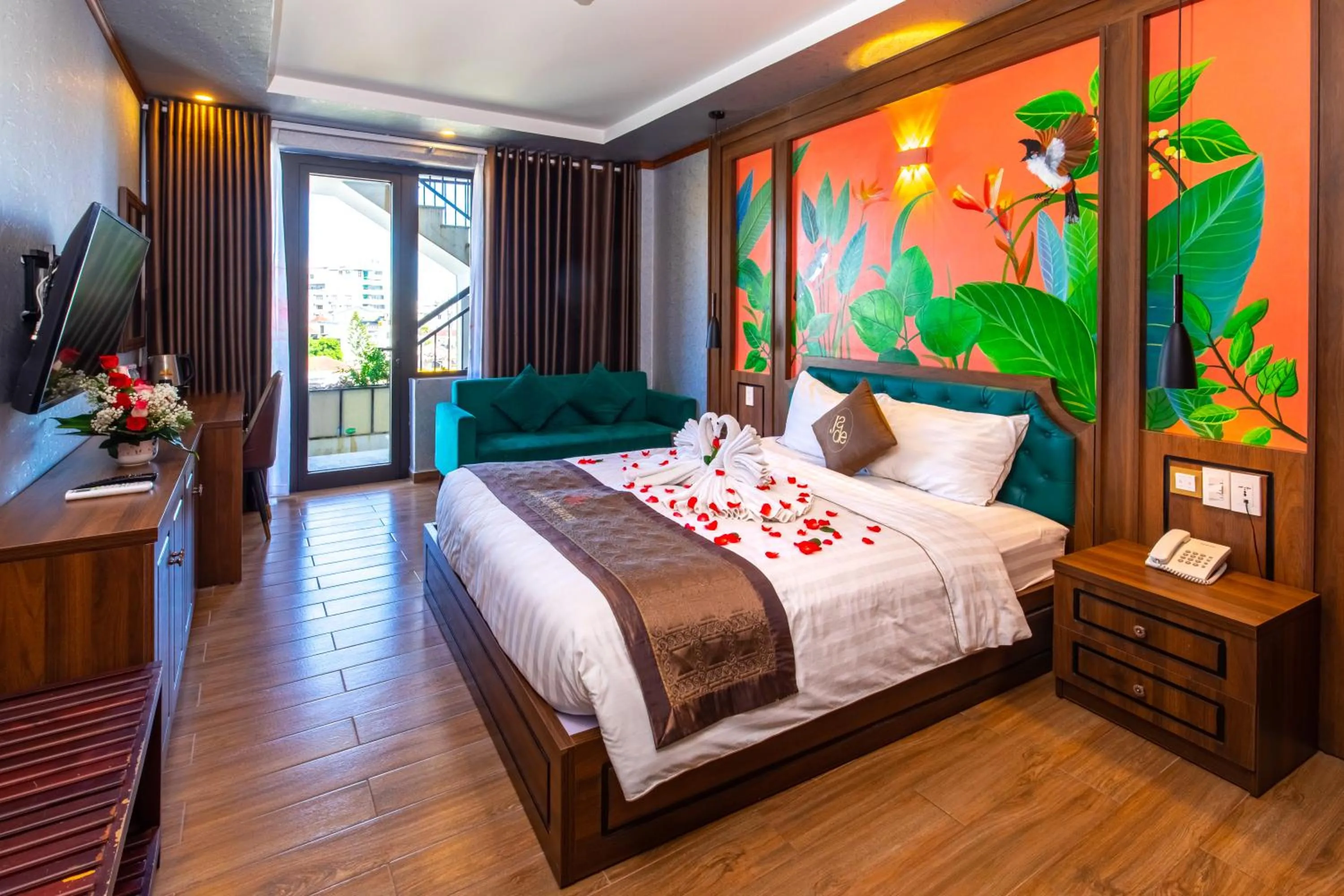 Bedroom, Bed in Jade Scene Hotel