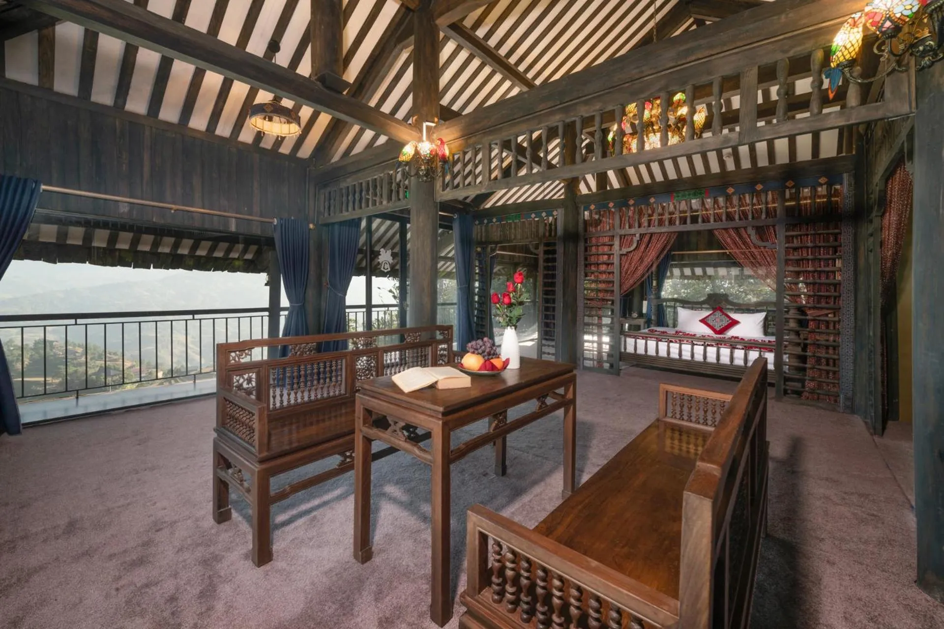 Seating area in The Mong Village Resort & Spa