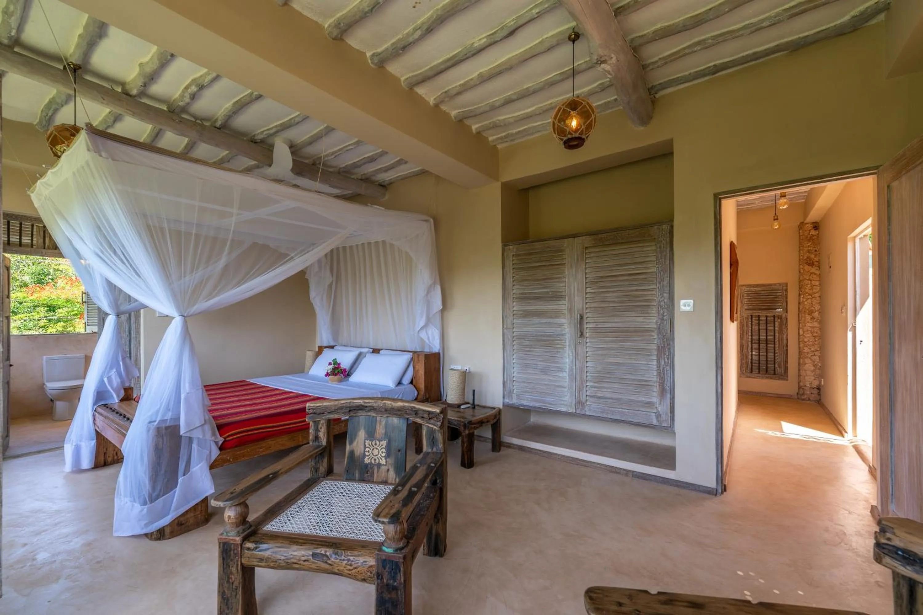 Bedroom, Bed in Tombo House