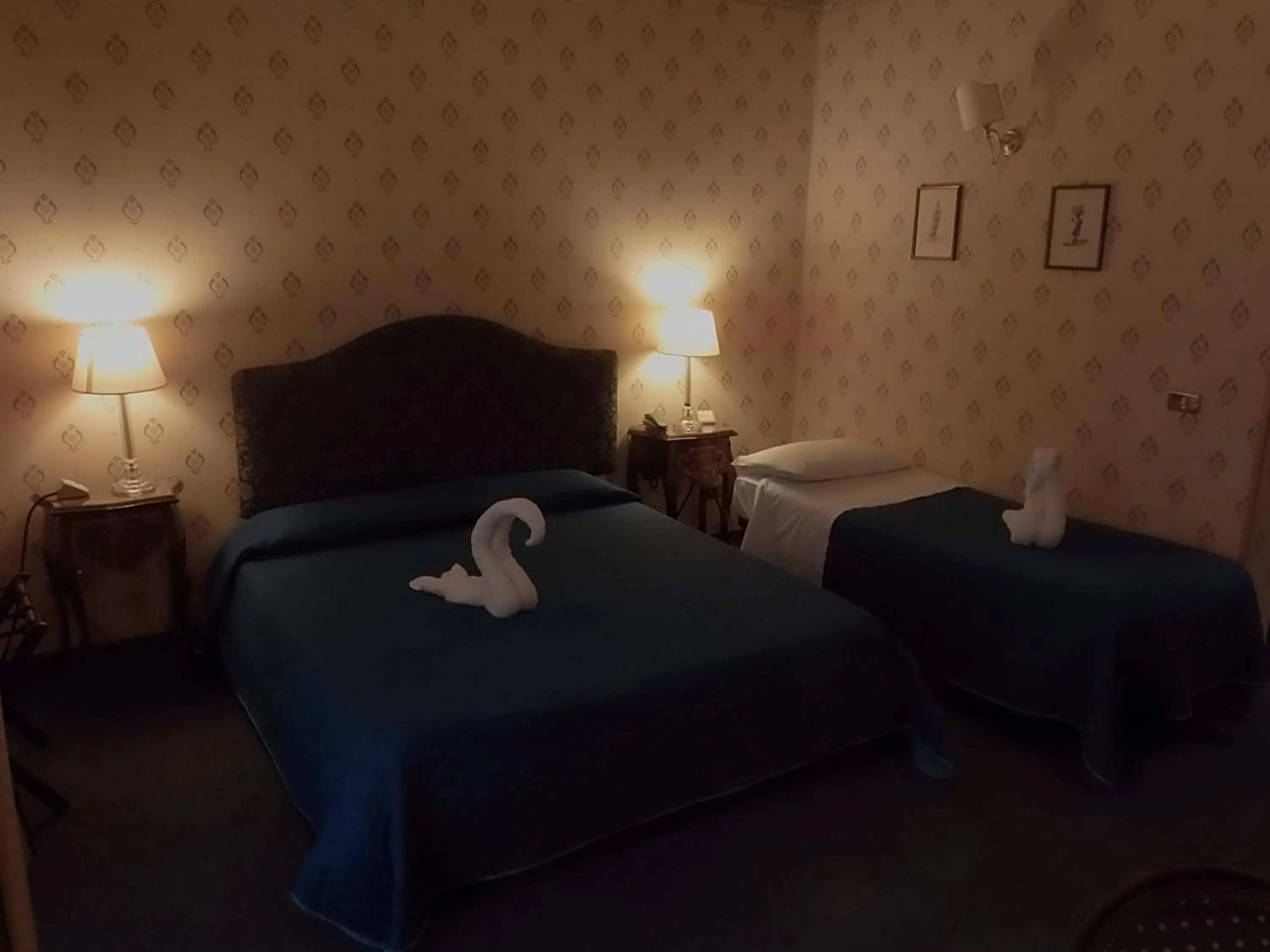 Bed in Hotel Nuovo Rebecchino