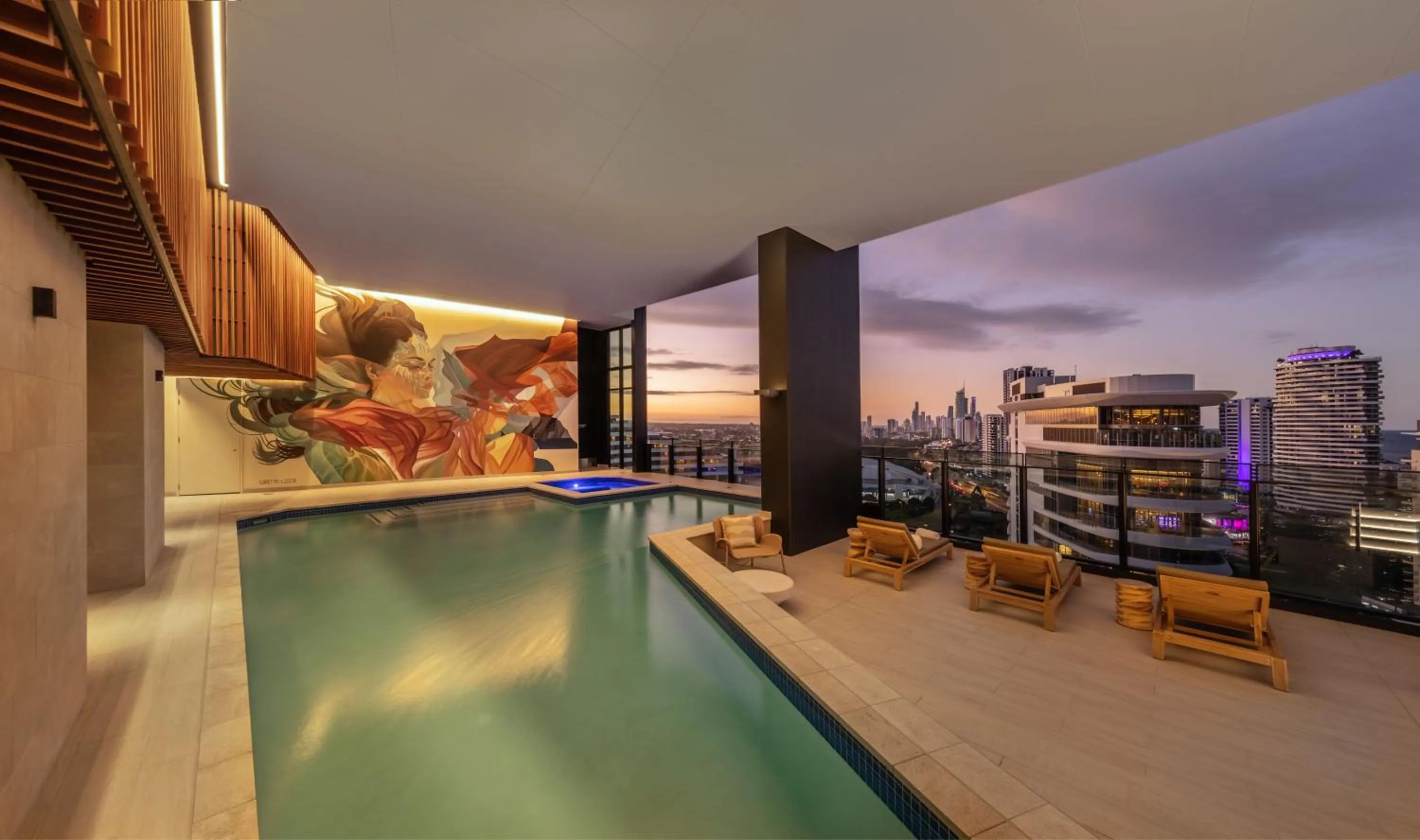 Swimming pool in The Star Residences - Gold Coast