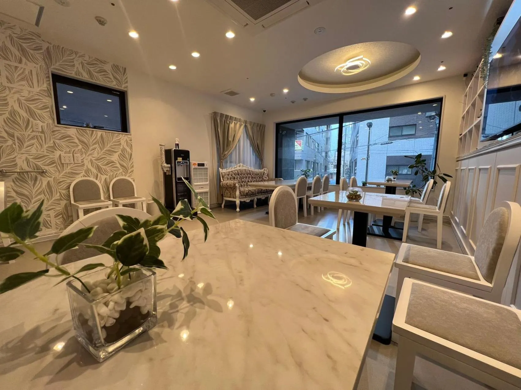 Seating area in Hotaku HOTEL Akihabara