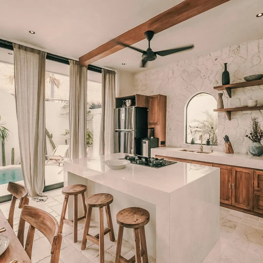 Kitchen or kitchenette in Villa A Canggu