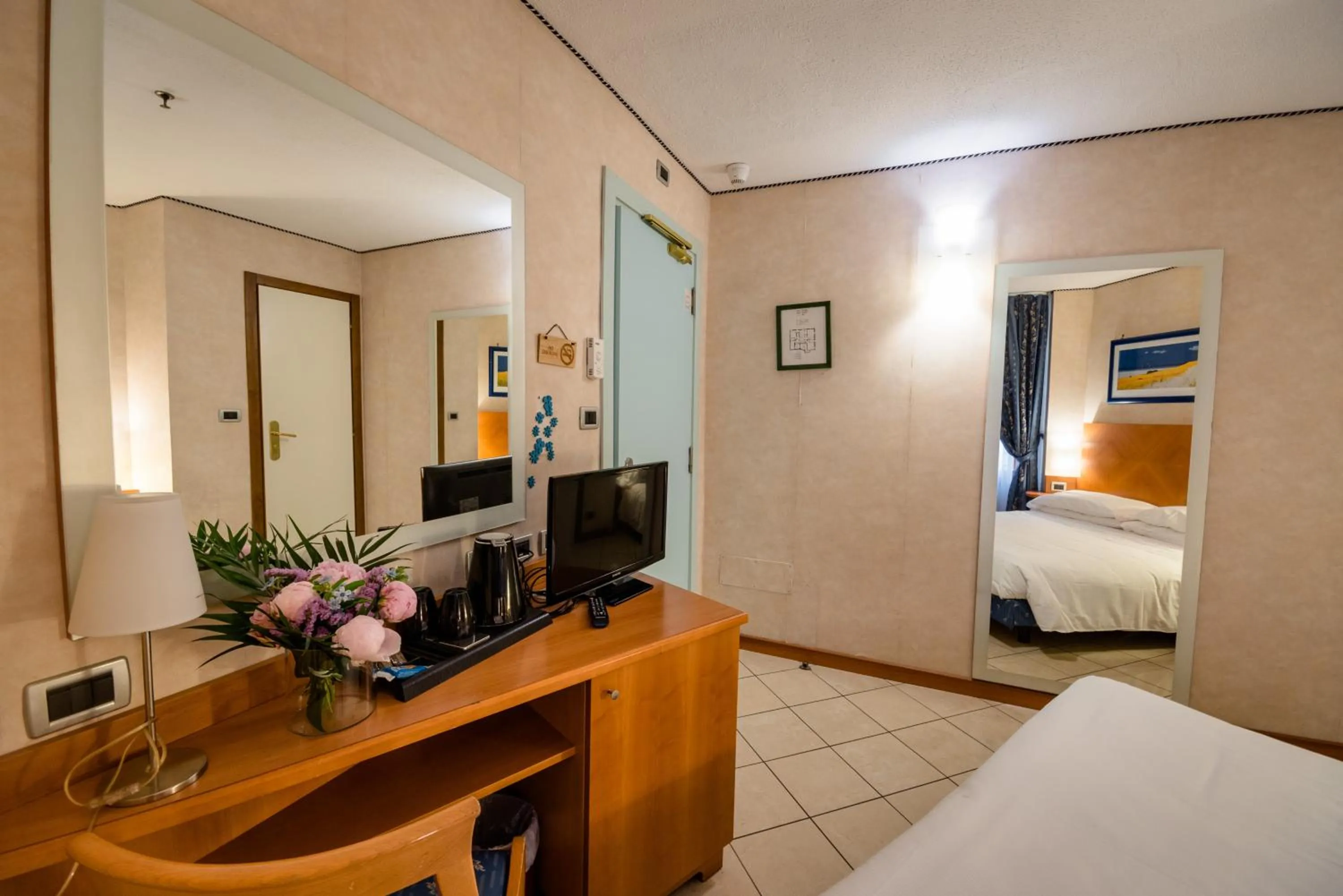 TV and multimedia, Bed in Hotel Centrale