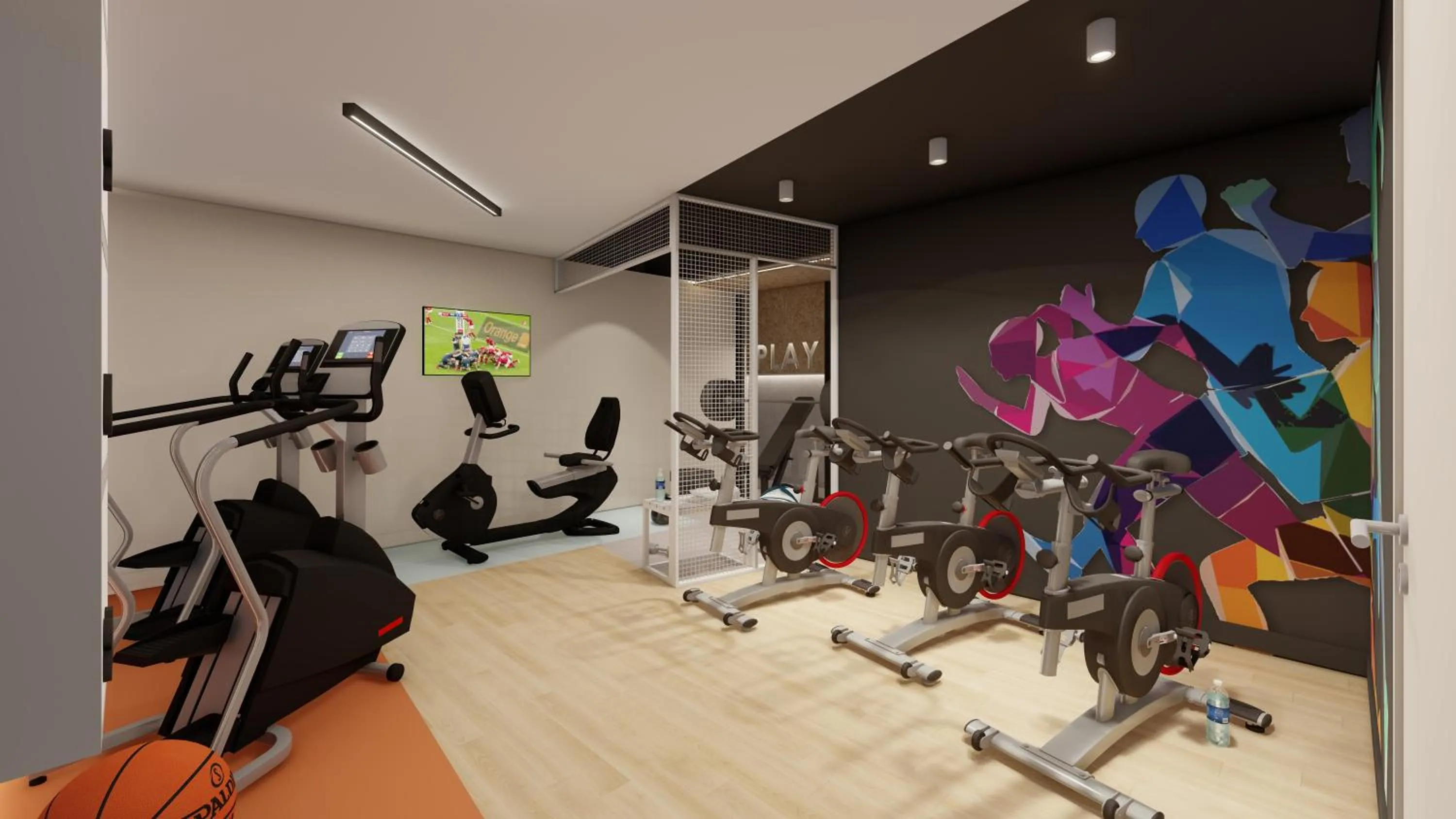 Fitness centre/facilities in Sweetly Isatis Mérignac Hôtel de ville