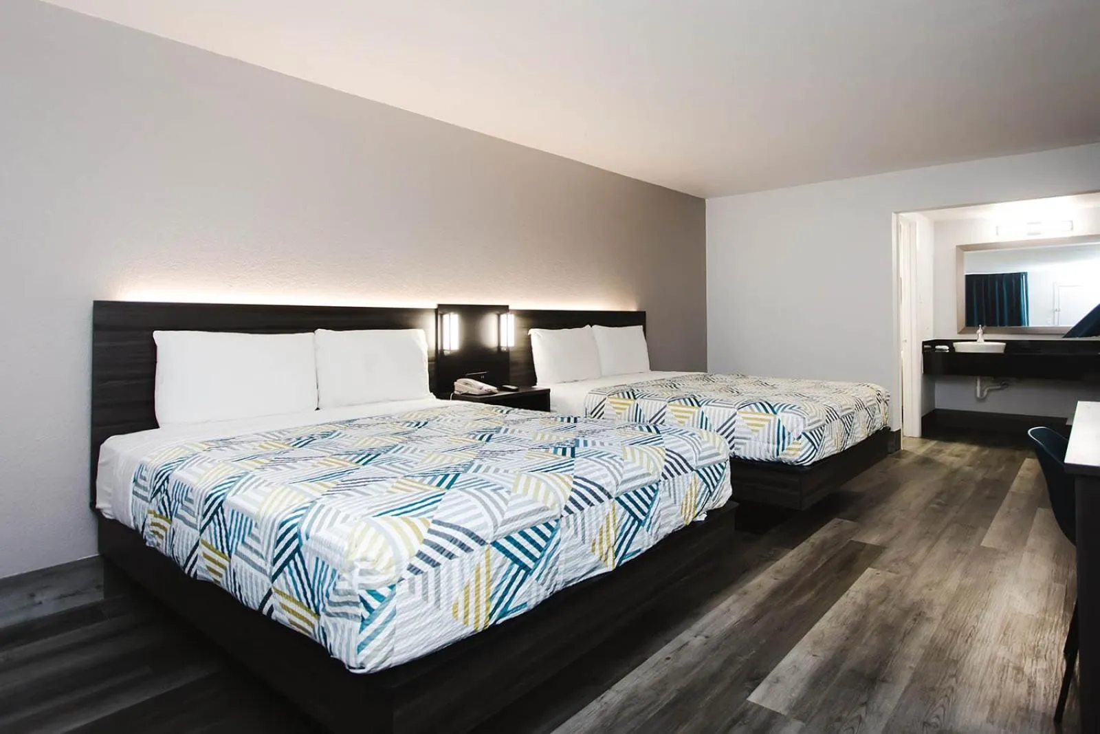 Bed in Studio 6 Houston TX Medical Center NRG Stadium