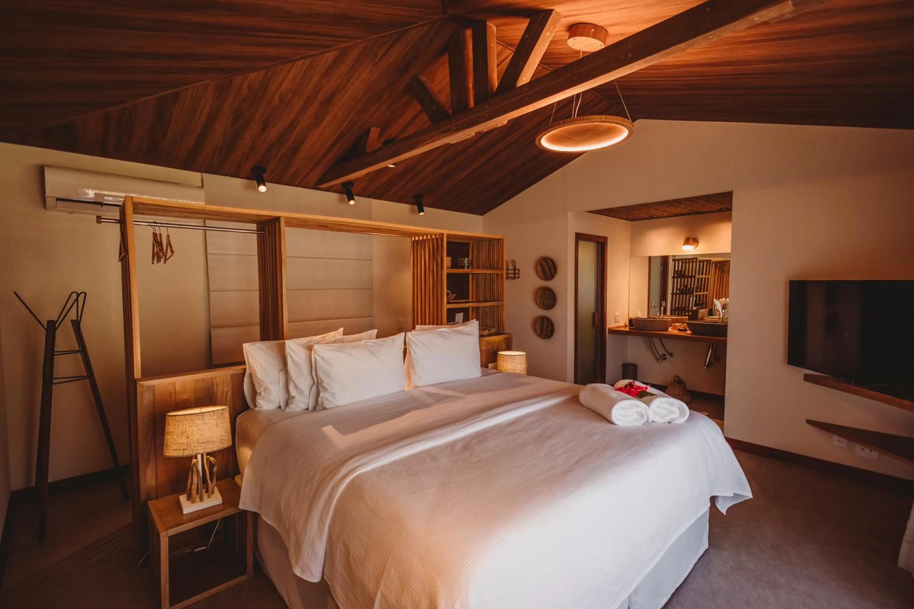 Bed in Pousada Moana