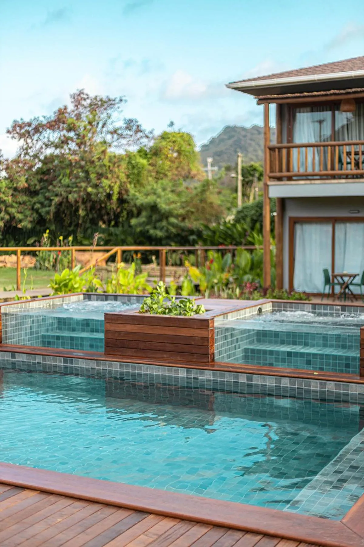 Hot Tub in Pousada Moana