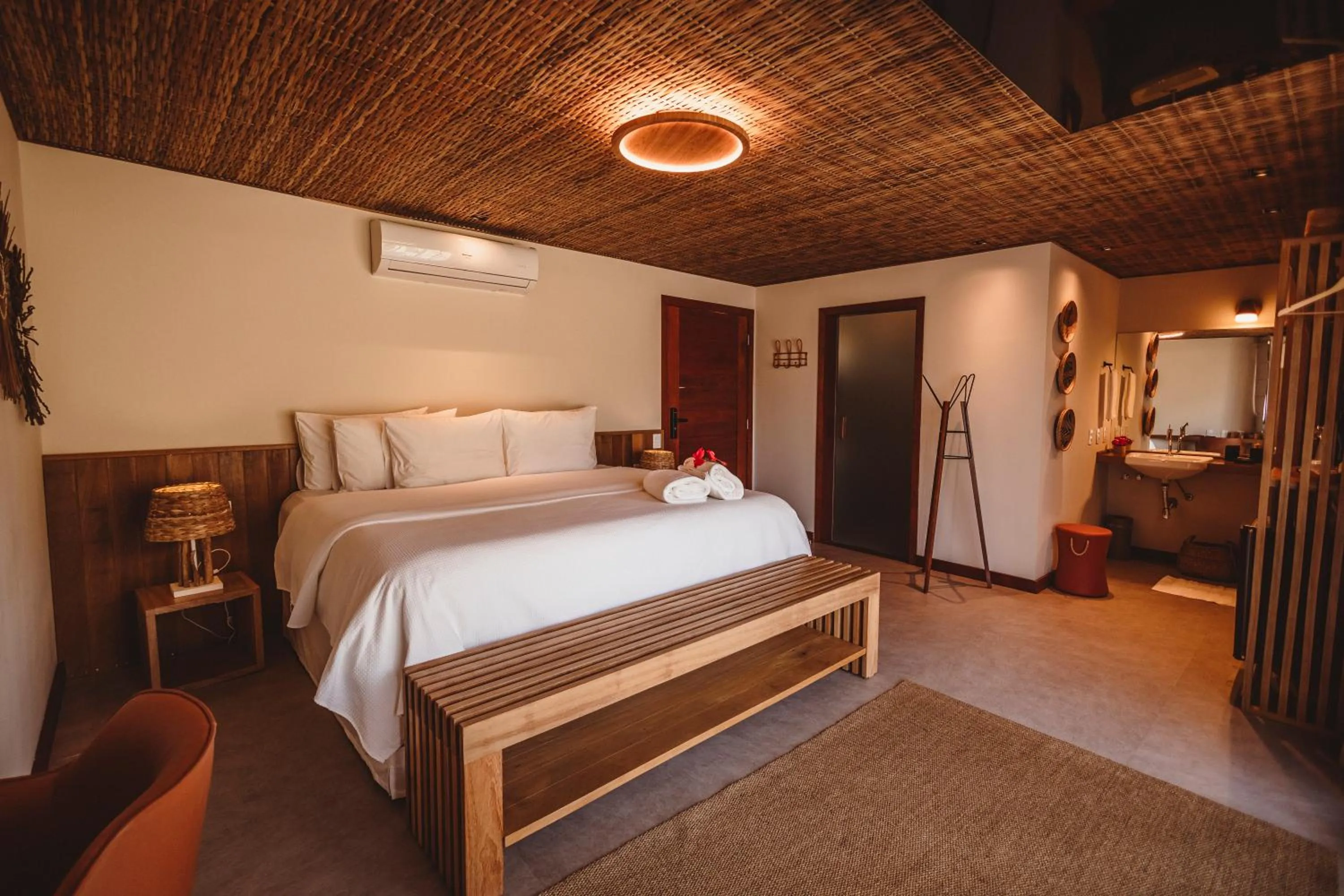 Bed in Pousada Moana