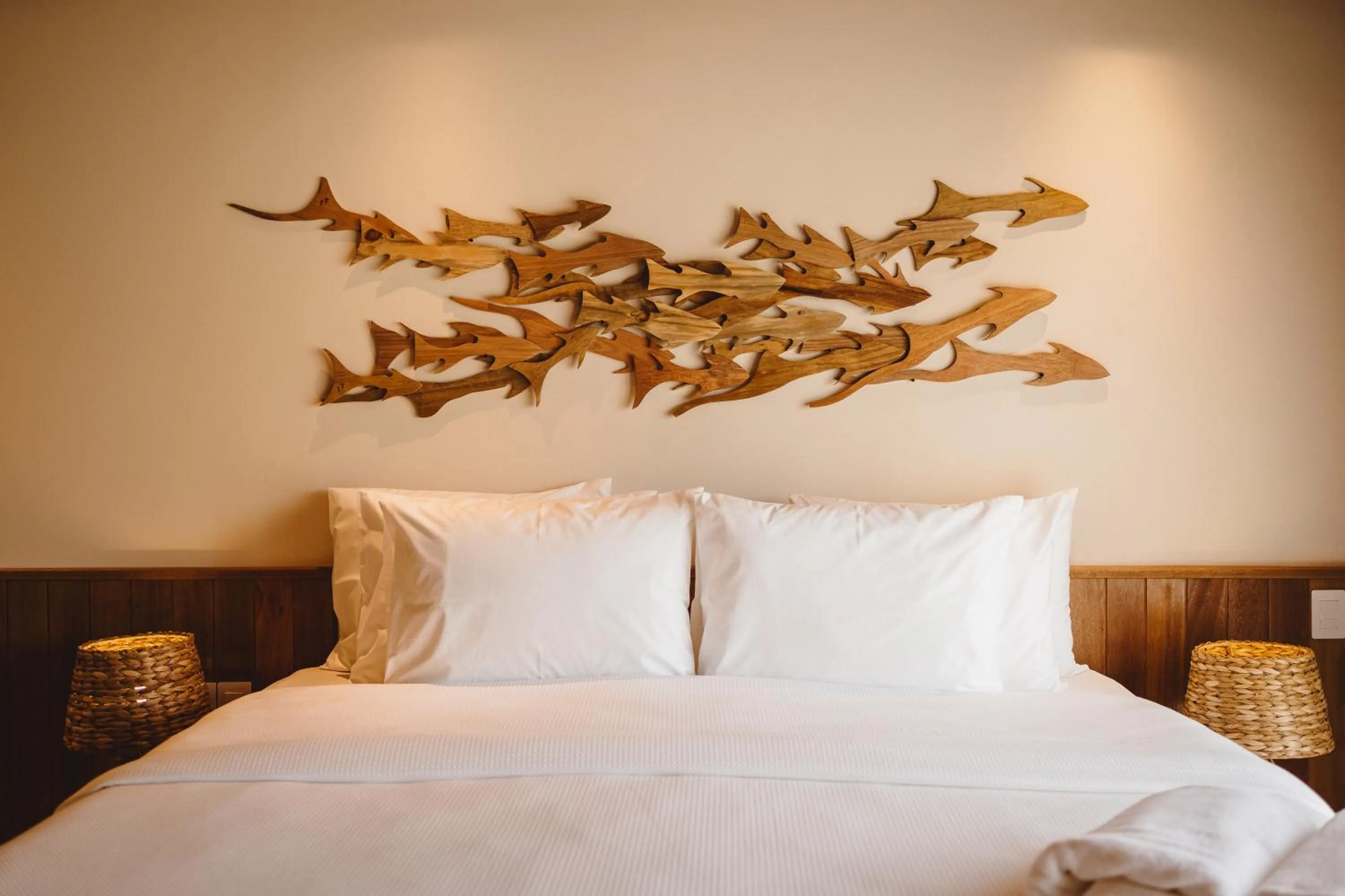 Bed in Pousada Moana