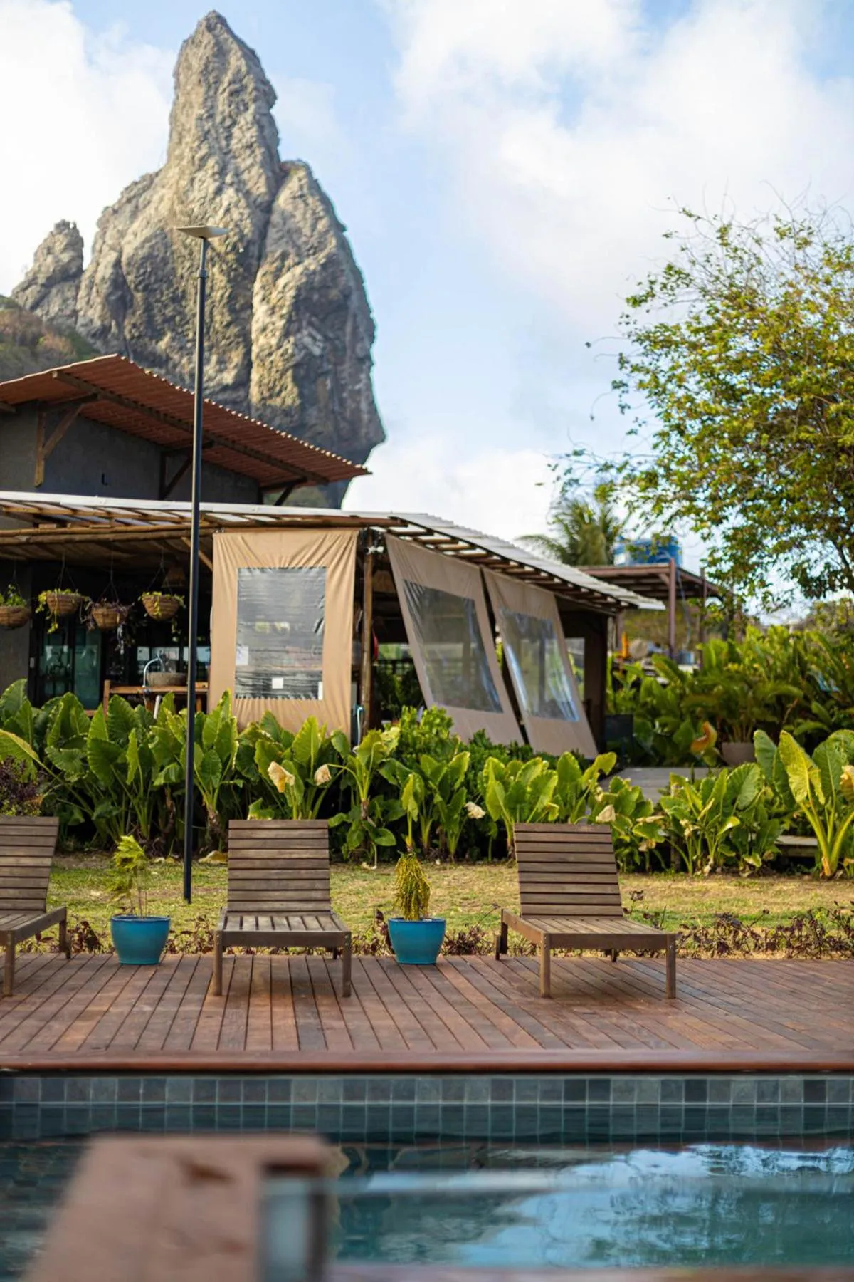 Swimming pool in Pousada Moana