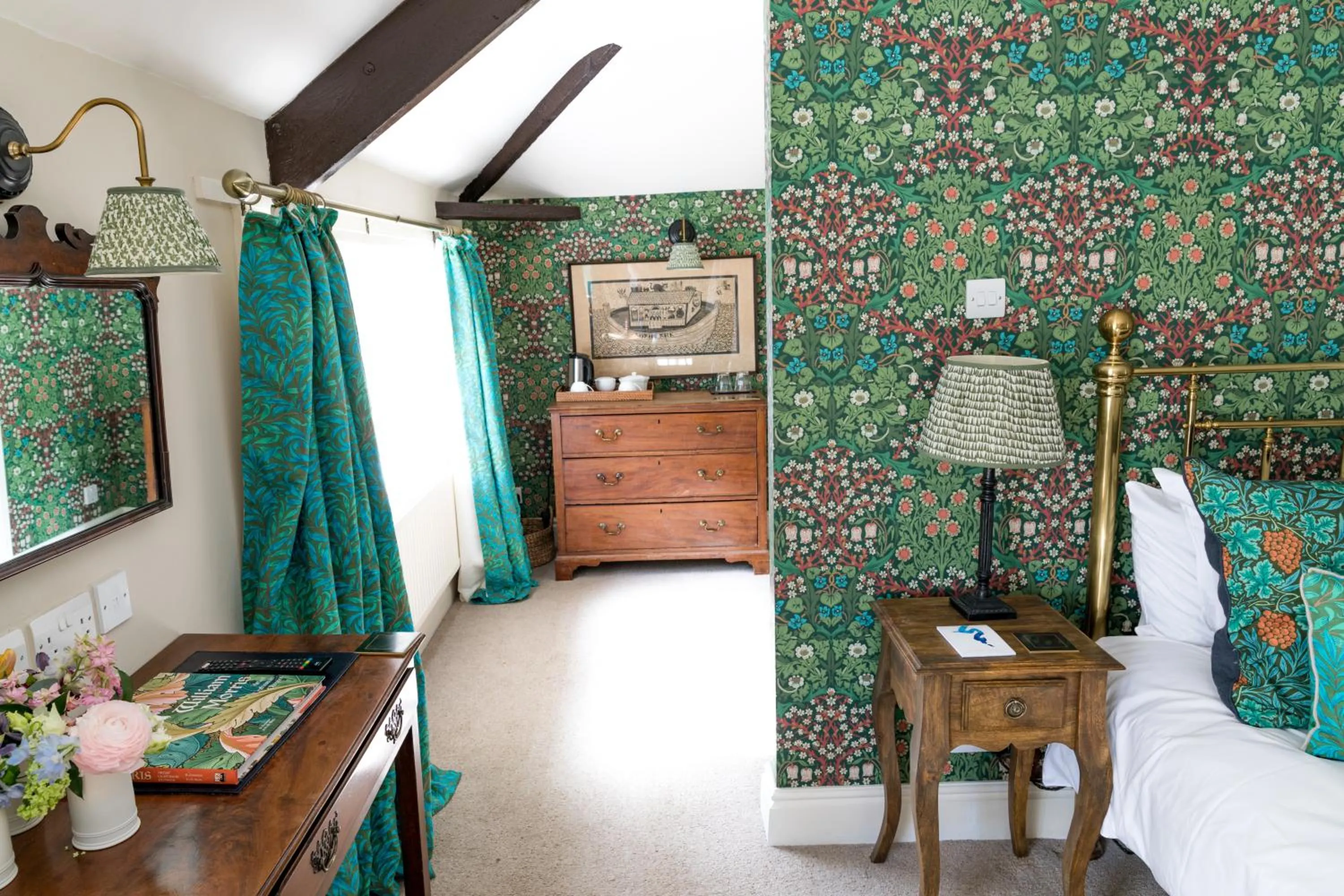 Decorative detail, Bed in Tickton Grange Hotel