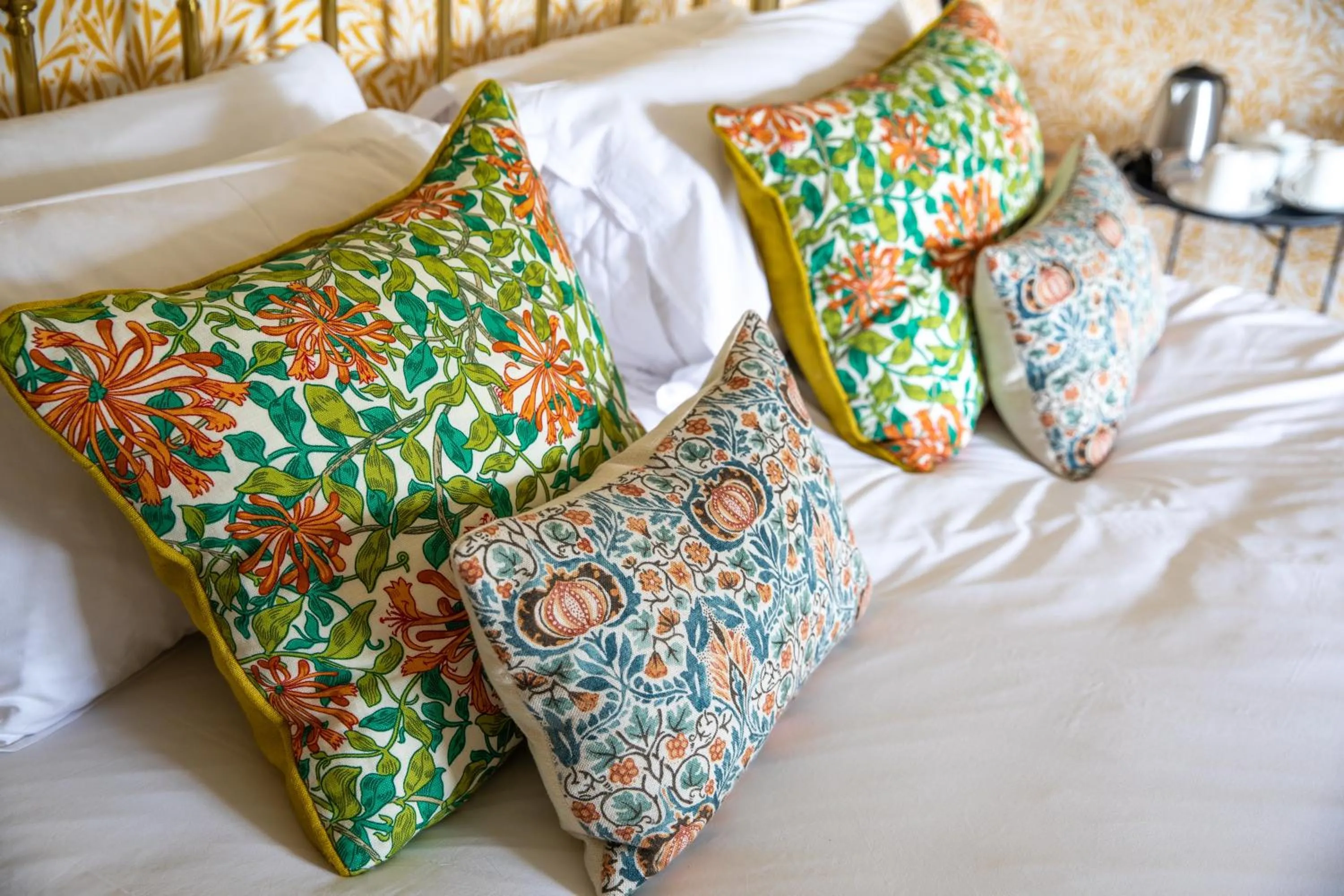 Decorative detail, Bed in Tickton Grange Hotel