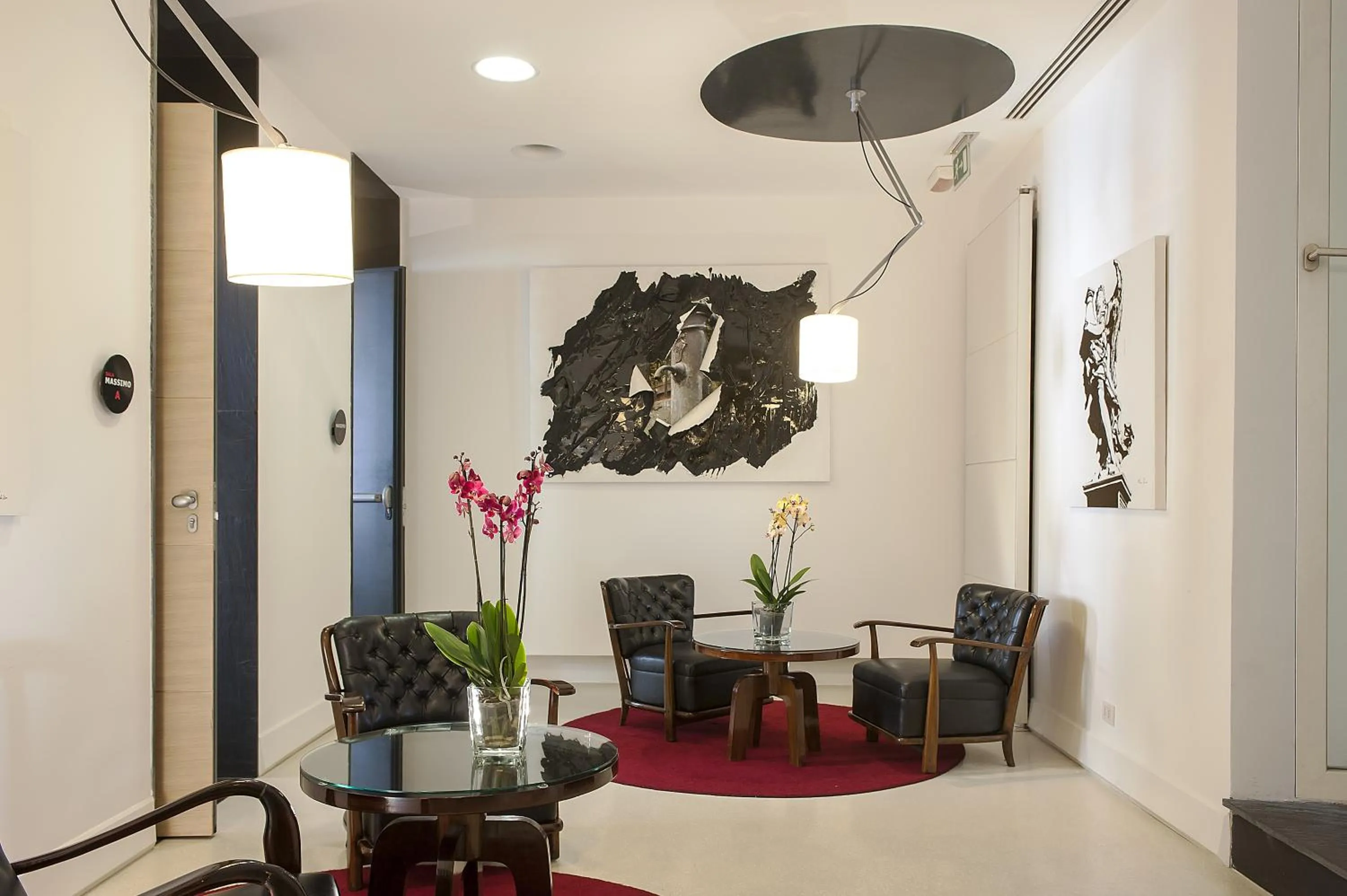 Communal lounge/ TV room in Hotel Nord Nuova Roma