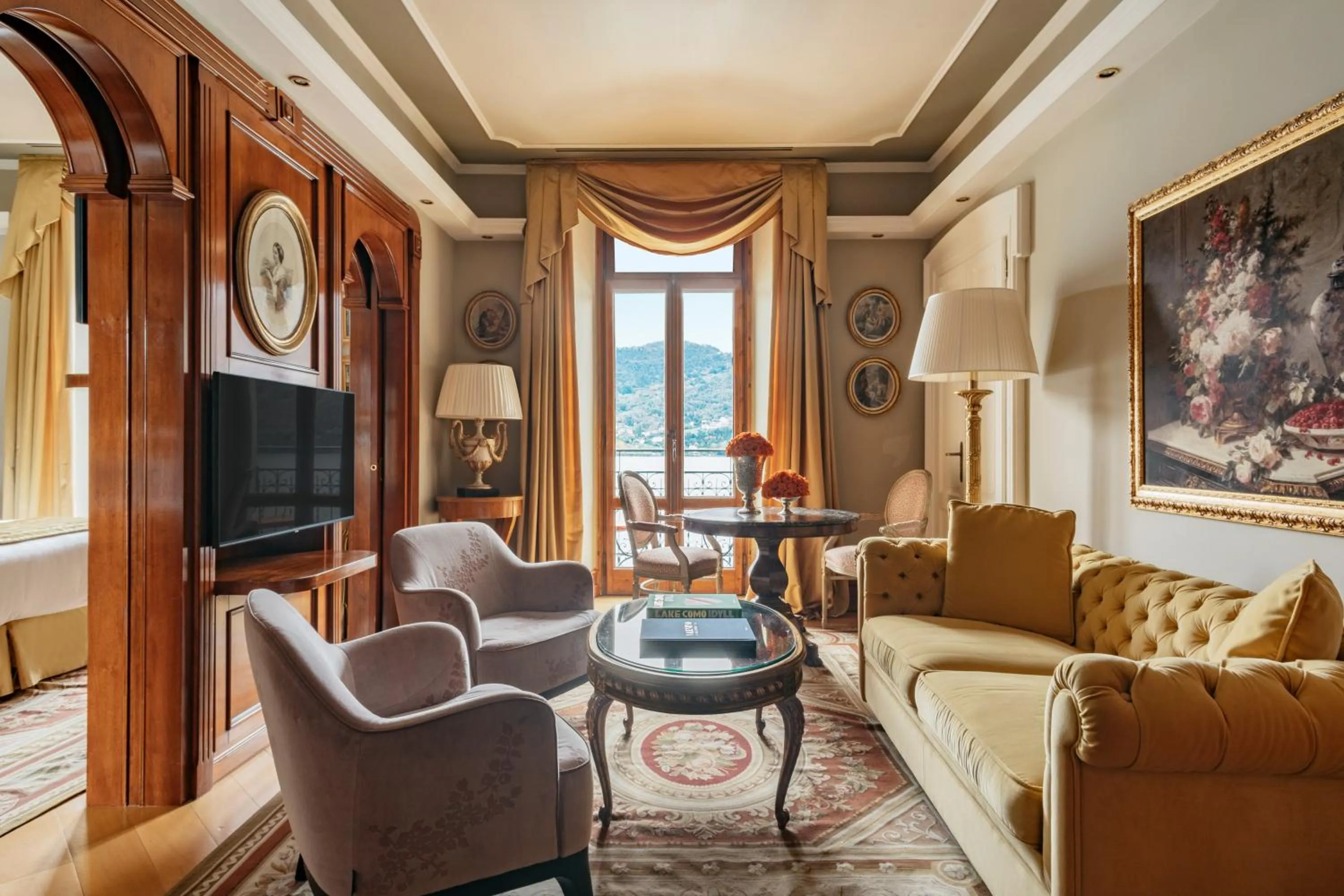 Living room in Grand Hotel Tremezzo