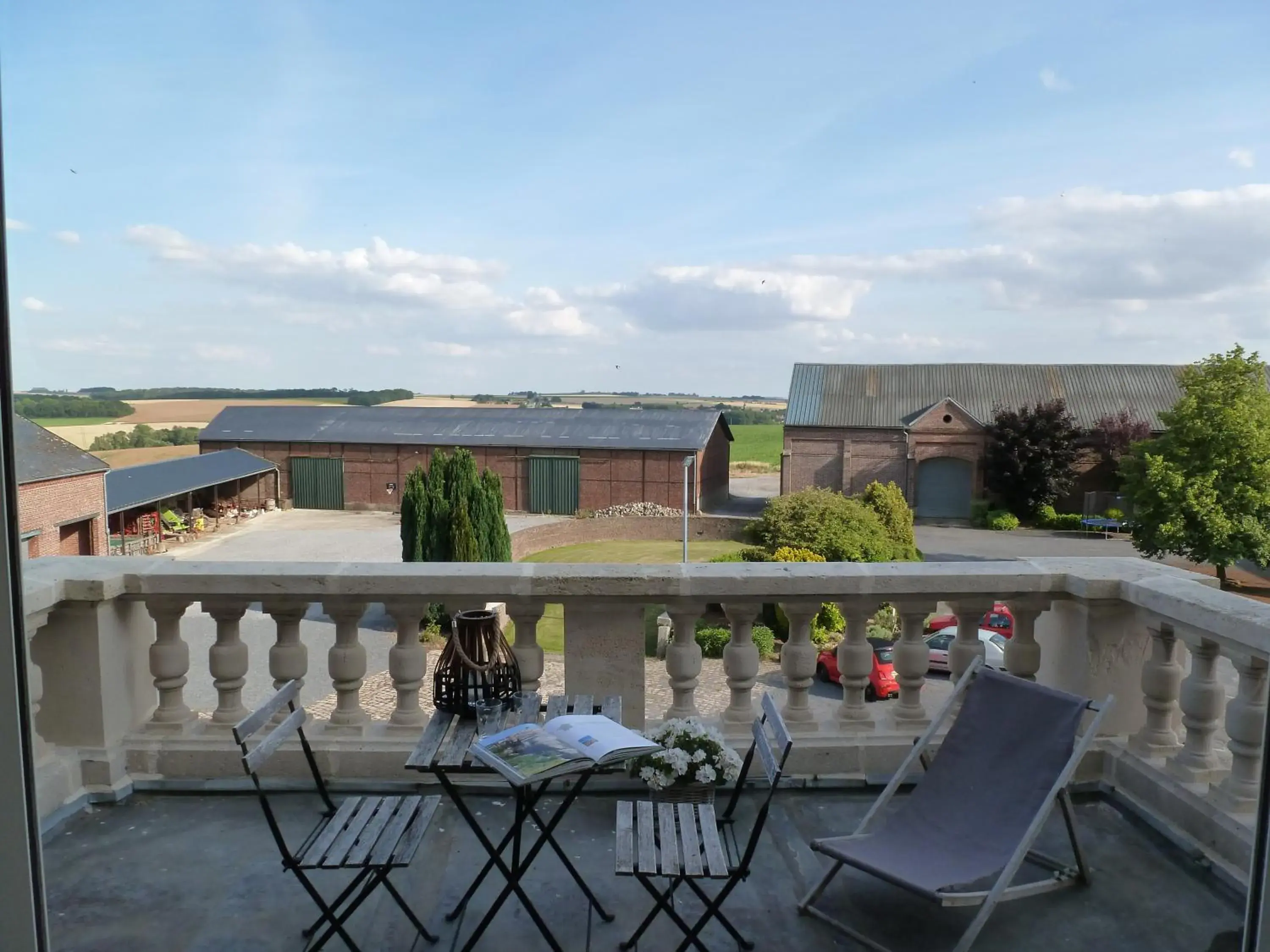 Triple Room with Private External Bathroom - single occupancy in Ferme De Bonavis Triple Room with Private External Bathroom - single occupancy in Ferme De Bonavis