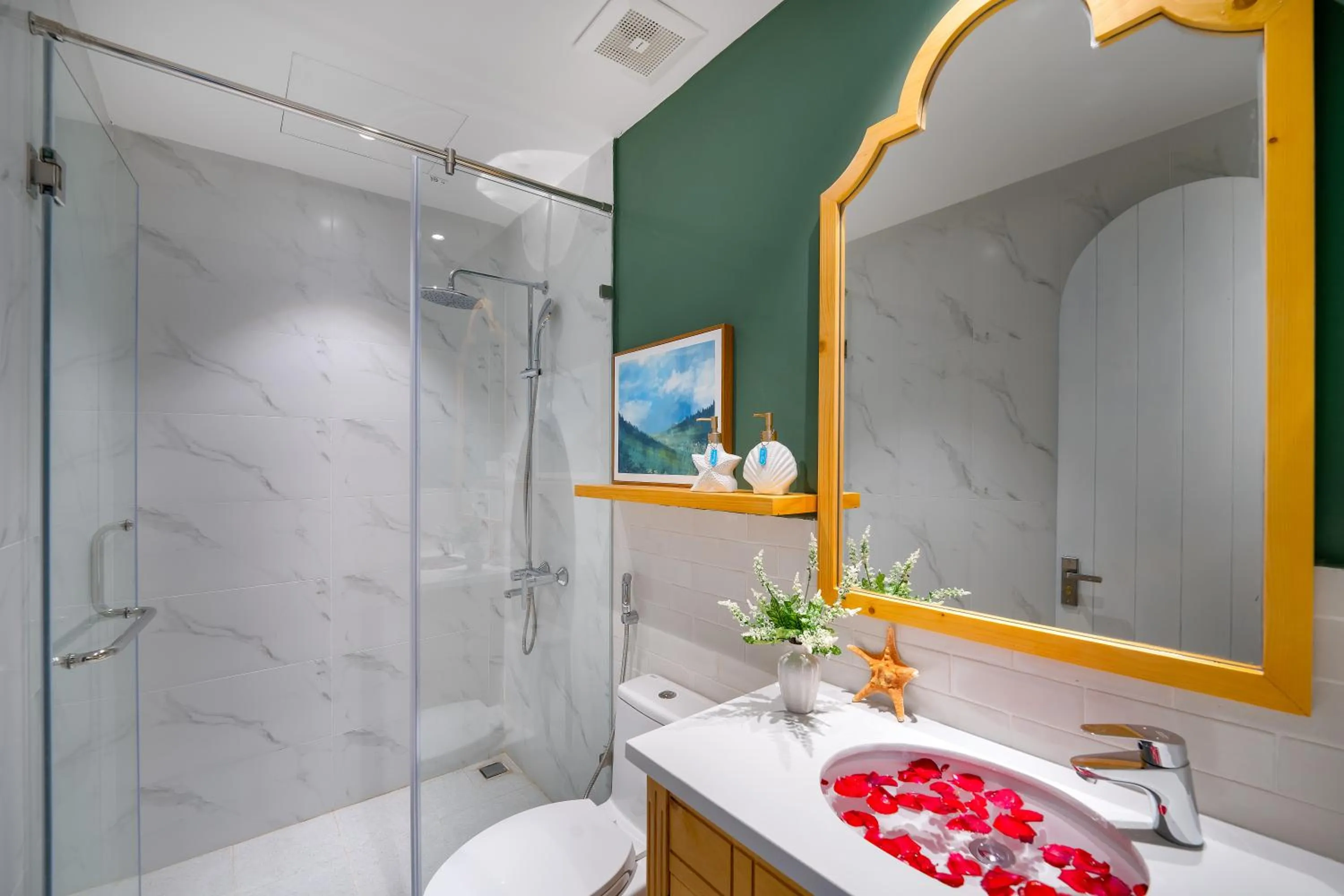 Bathroom in Santori Hotel And Spa