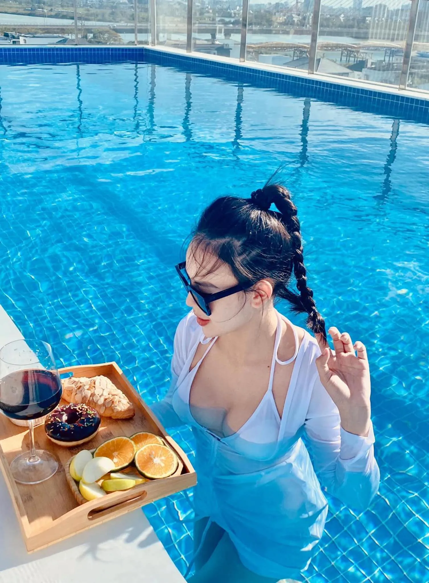 Swimming pool in Santori Hotel And Spa