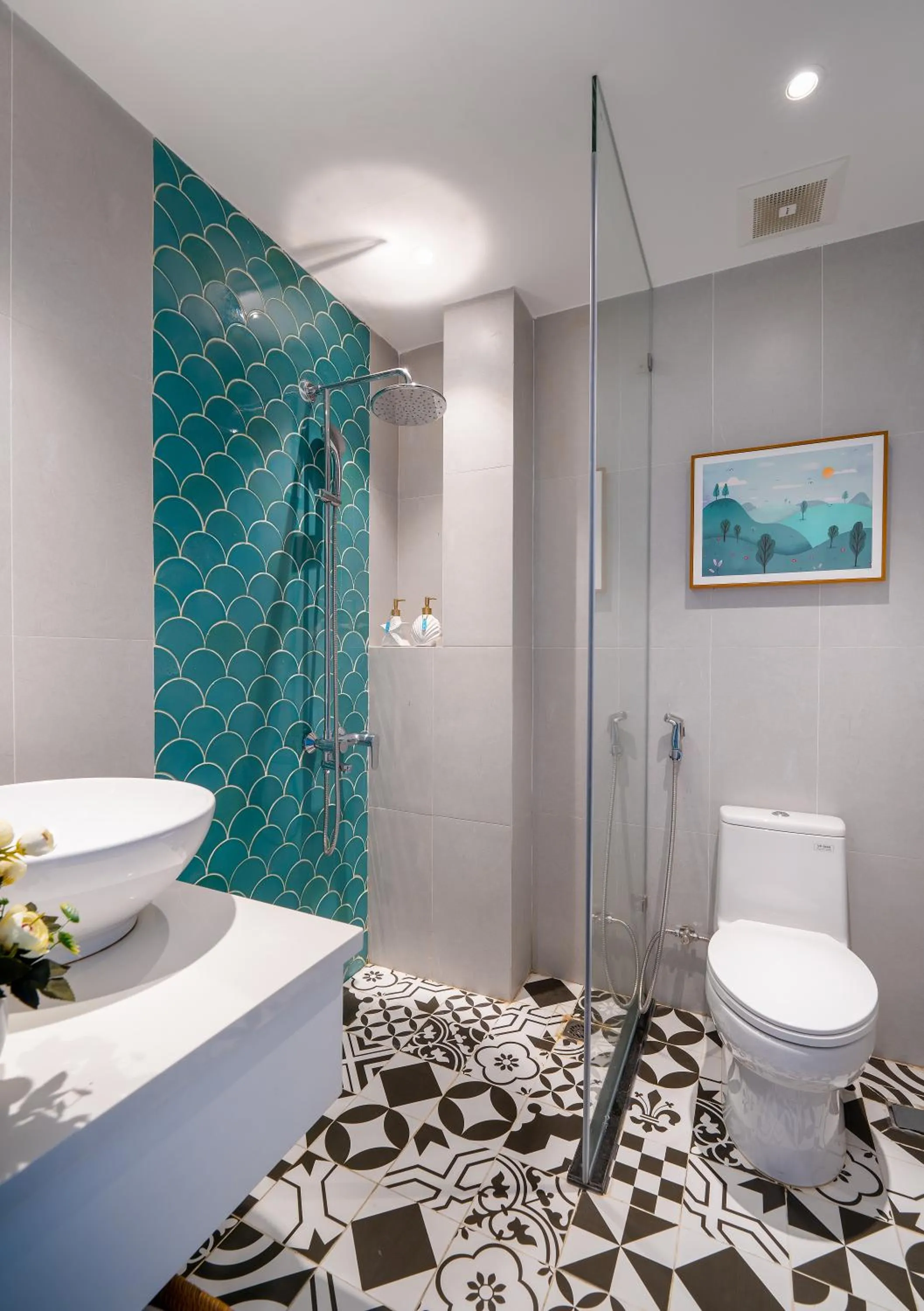 Bathroom in Santori Hotel And Spa