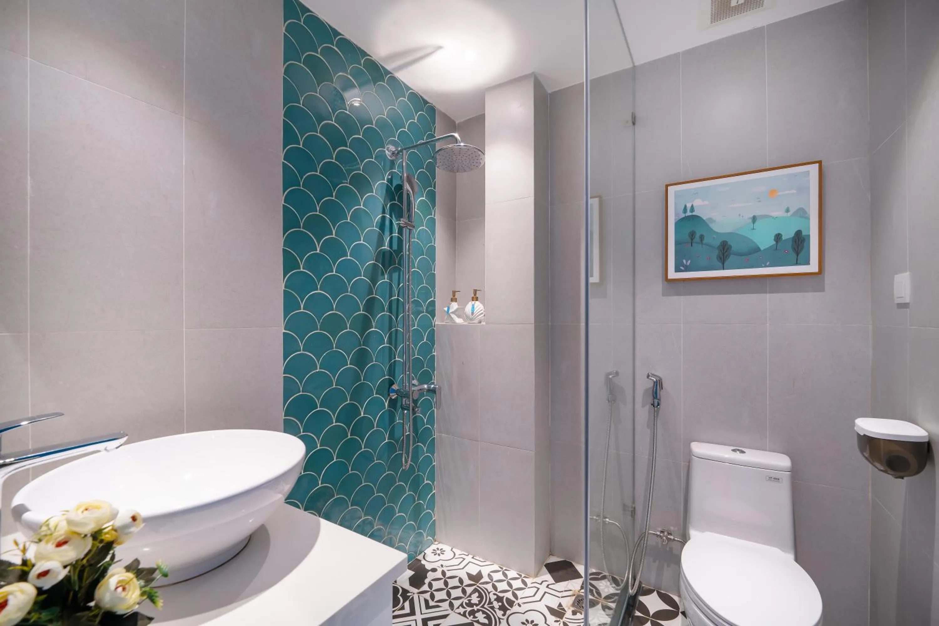 Bathroom in Santori Hotel And Spa