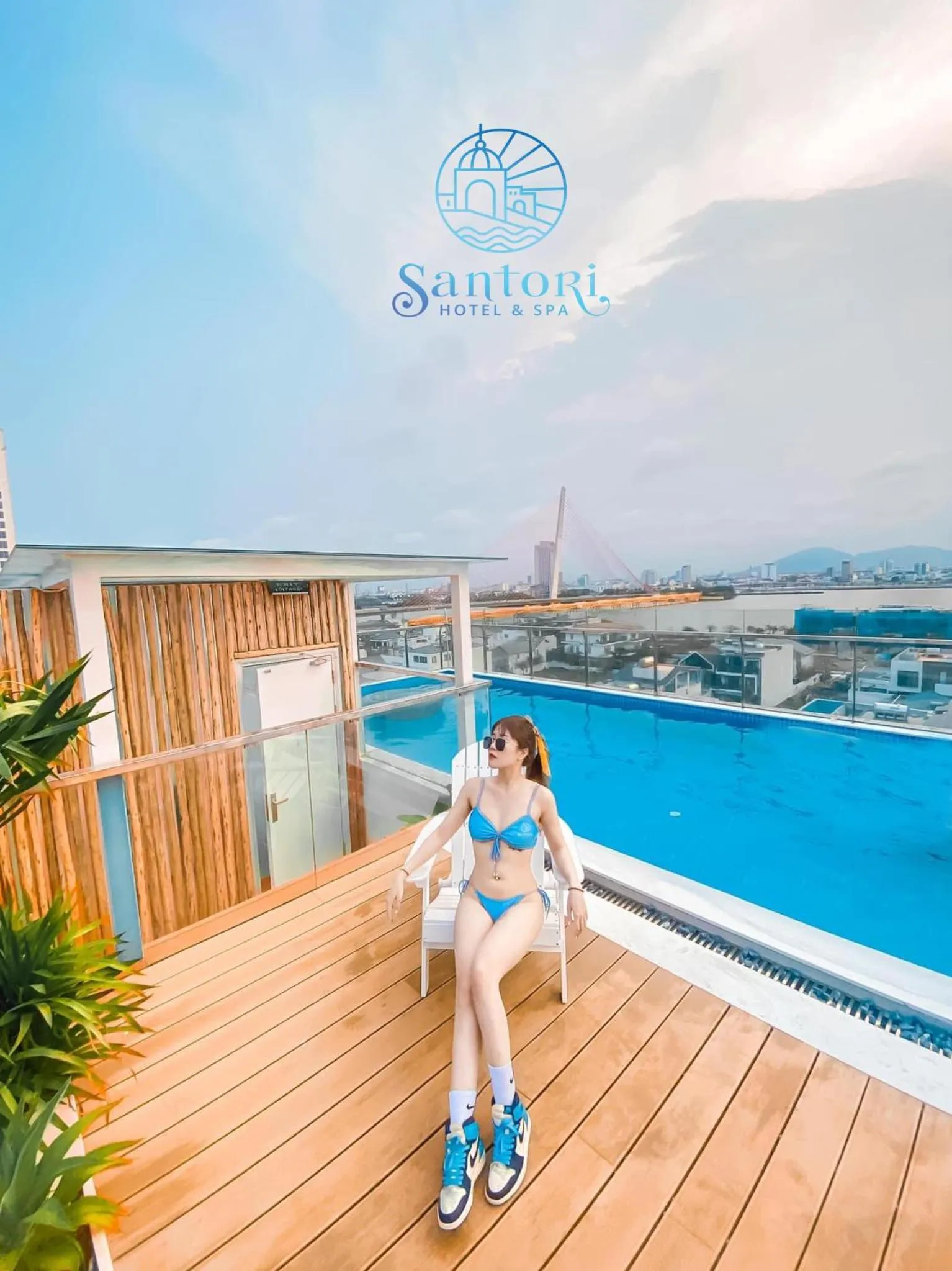 Swimming pool in Santori Hotel And Spa