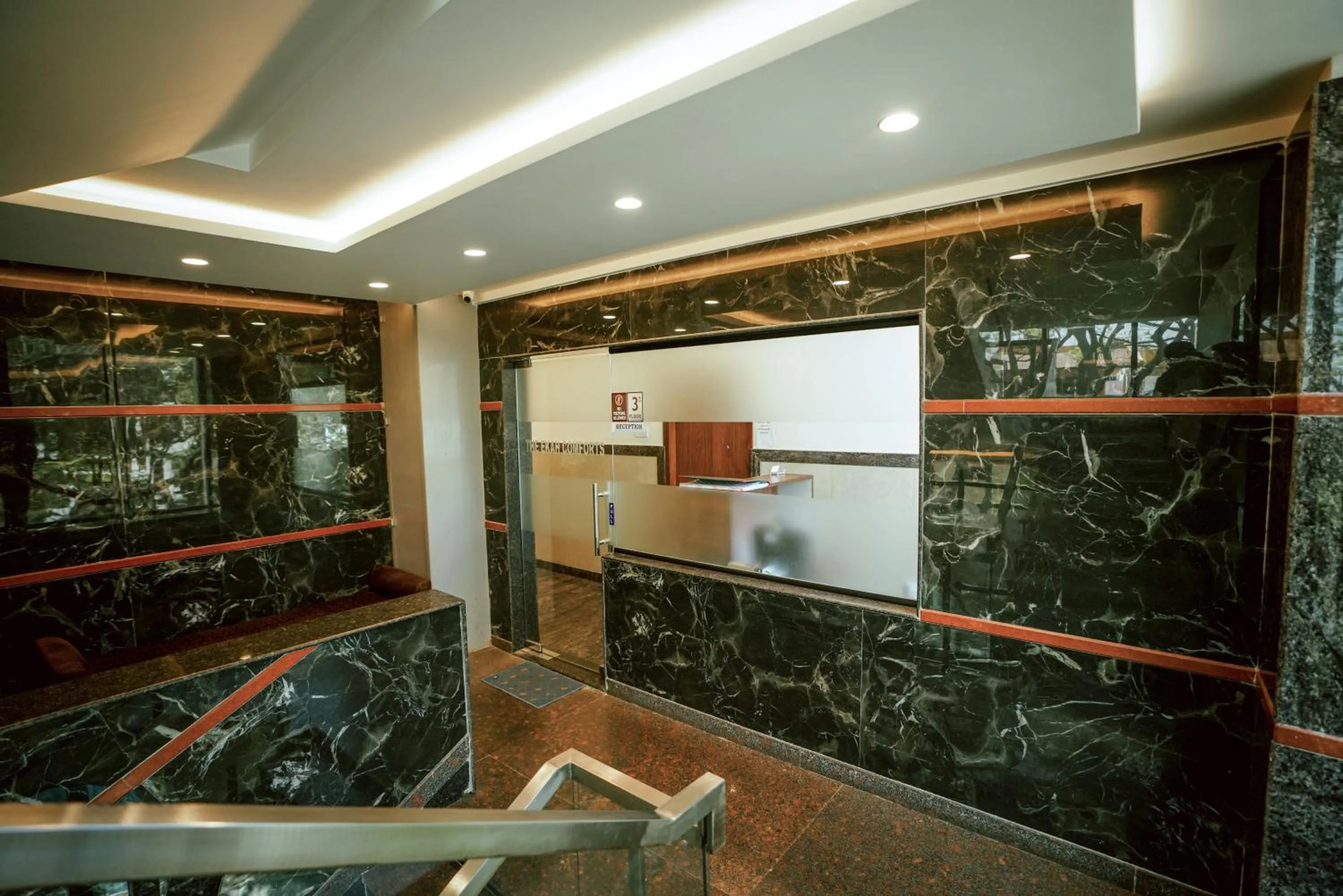 Seating area in THE EKAH COMFORTS