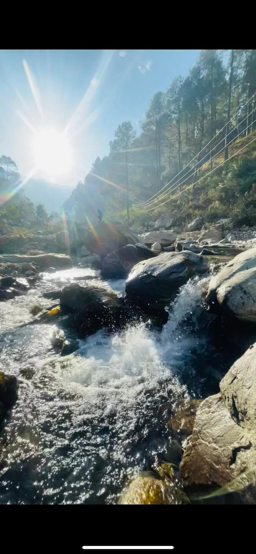 River view in Chirag Homestay Kainchi