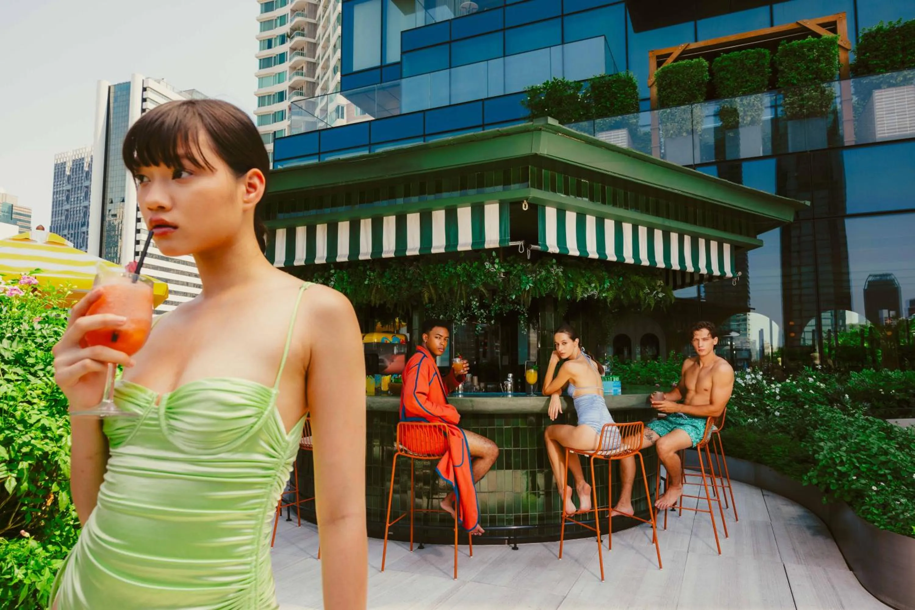 Pool view in The Standard, Bangkok Mahanakhon