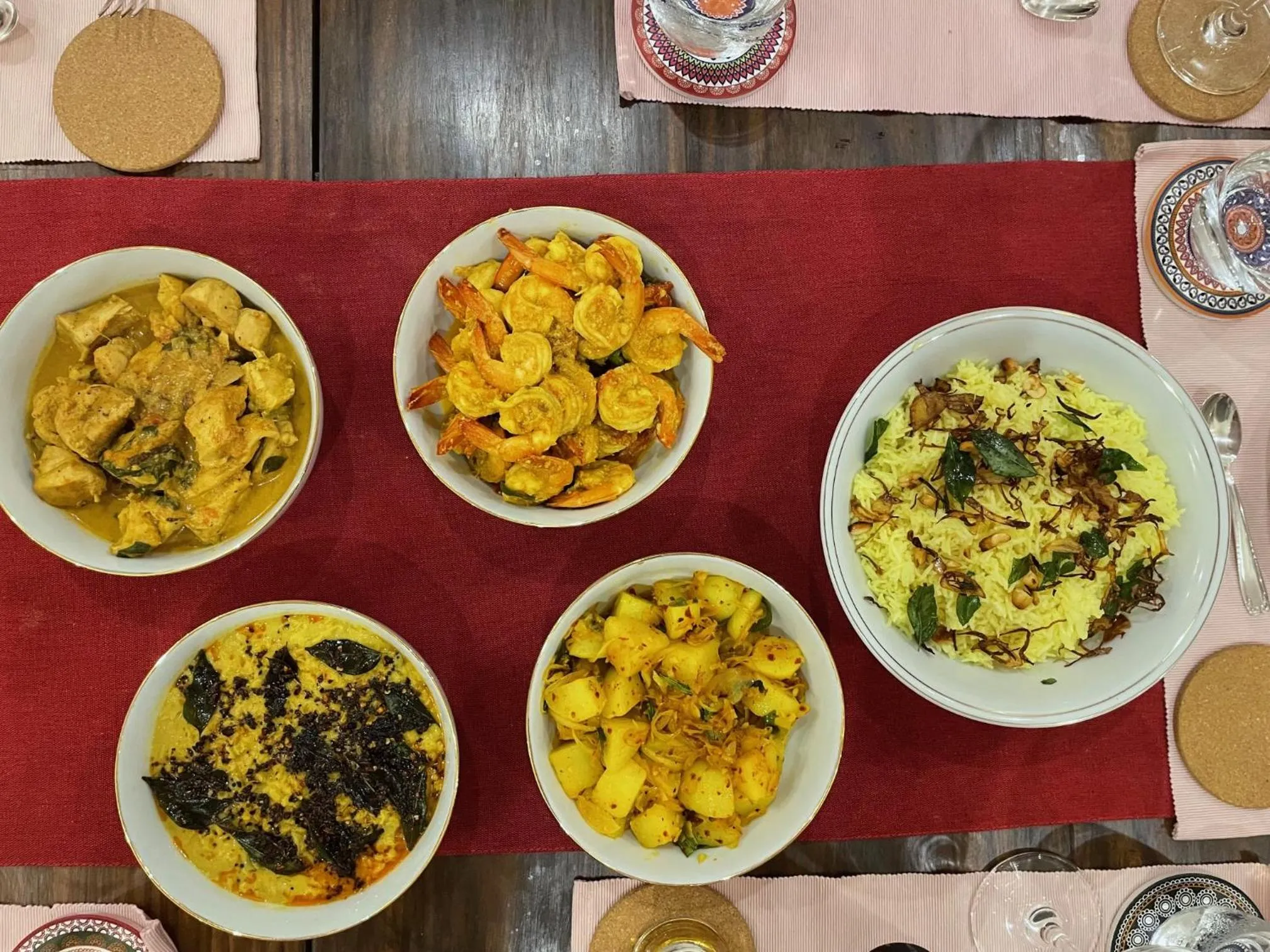 Food in The Divine Villa