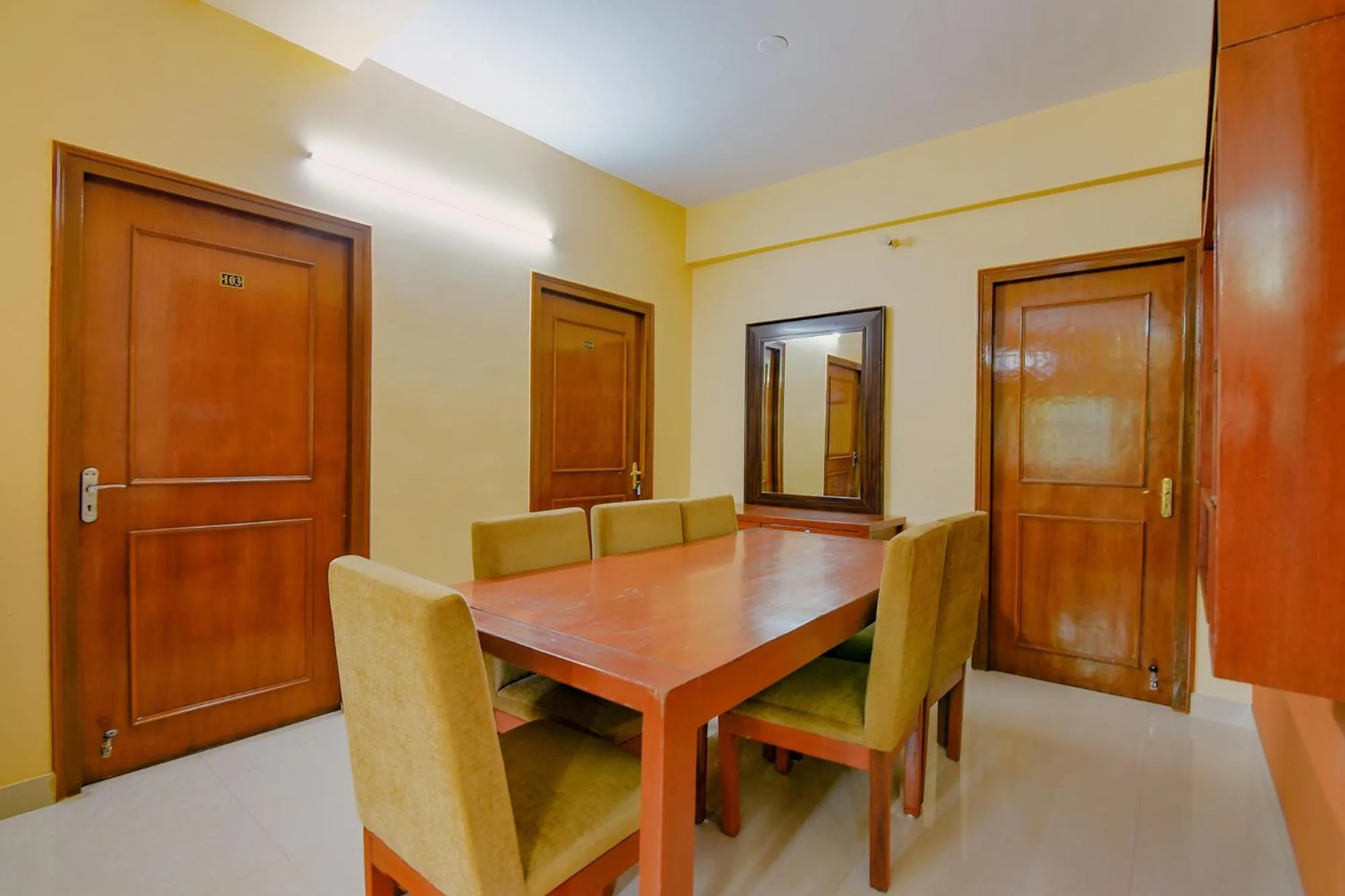 Dining area in FabHotel New kolkata Residency Inn - Nr Axis Mall
