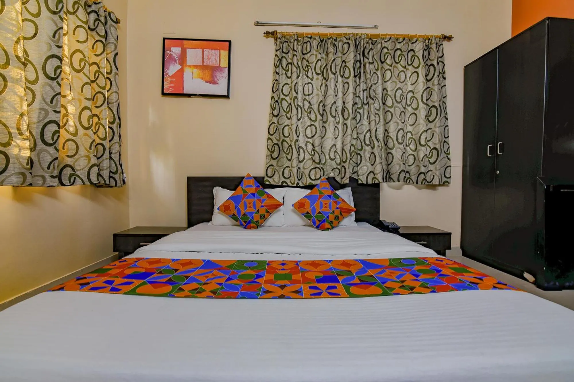 Bedroom, Bed in FabHotel New kolkata Residency Inn - Nr Axis Mall