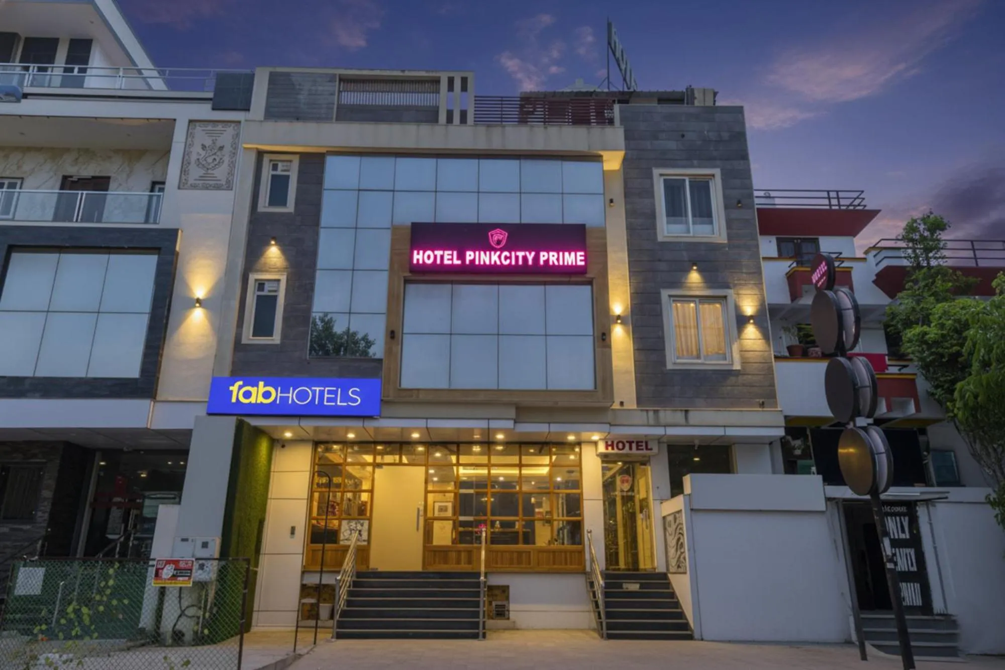 Property building in FabHotel Pink City - World Trade Park