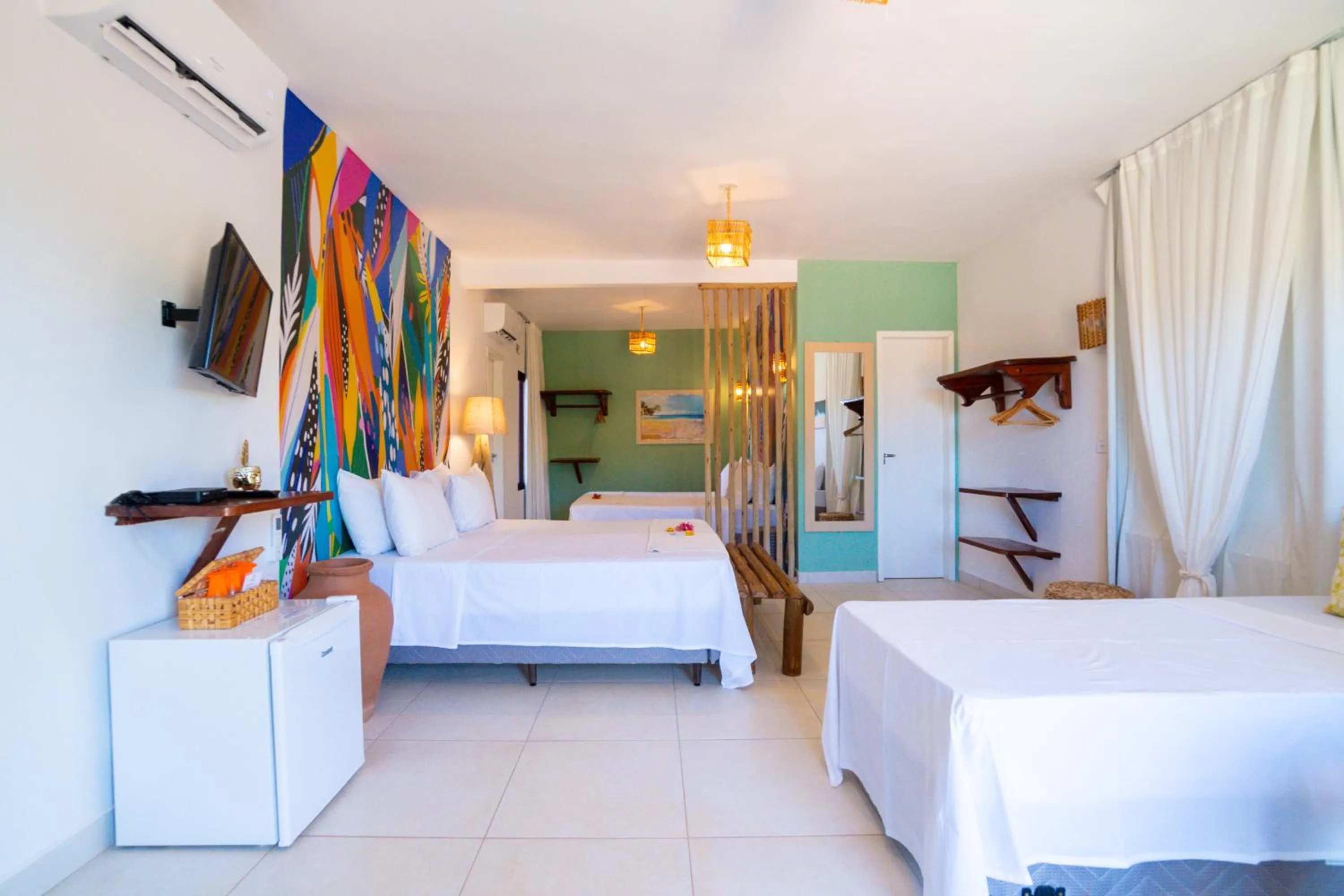 Bed in Pousada Solarium de Gostoso