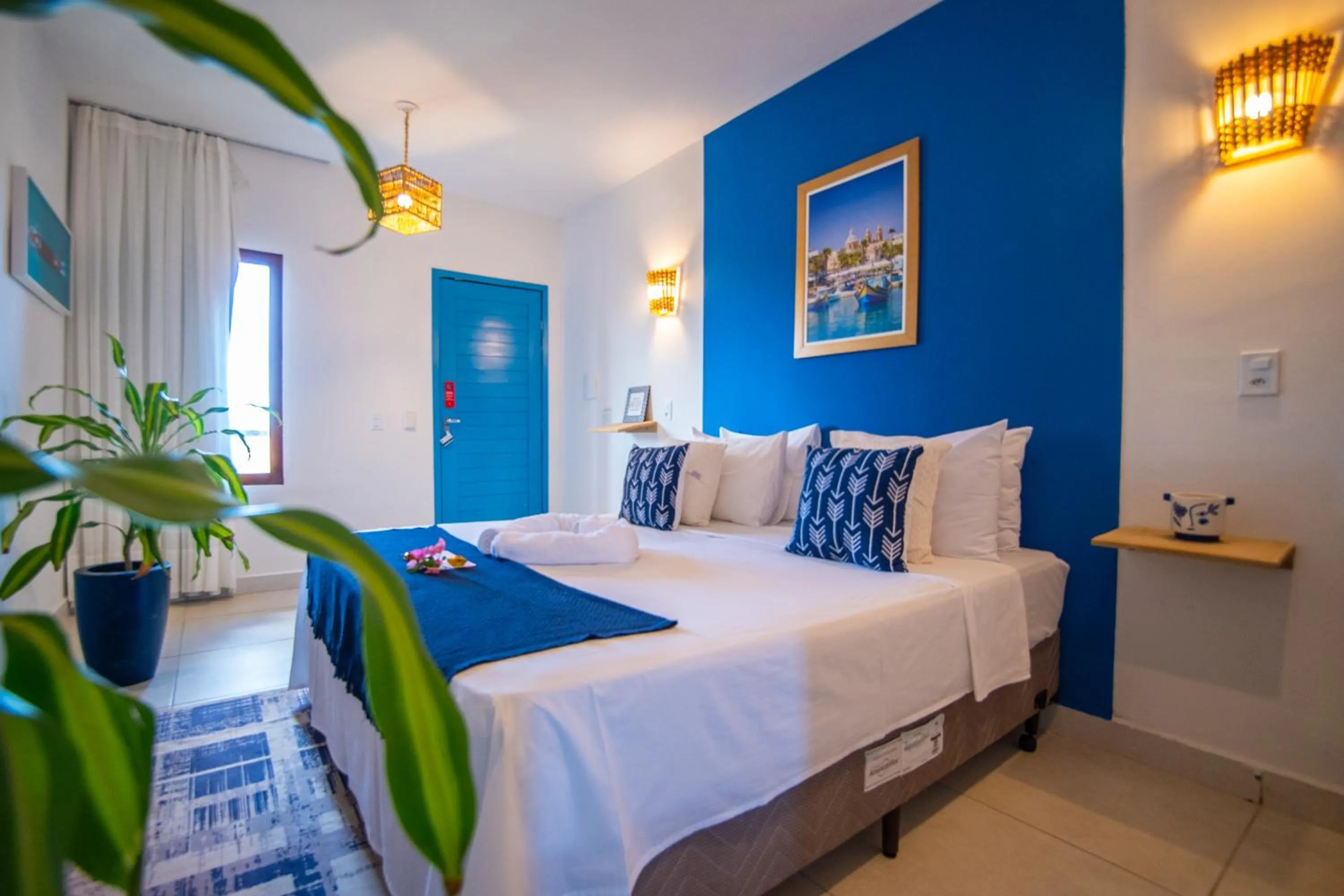 Bed in Pousada Solarium de Gostoso