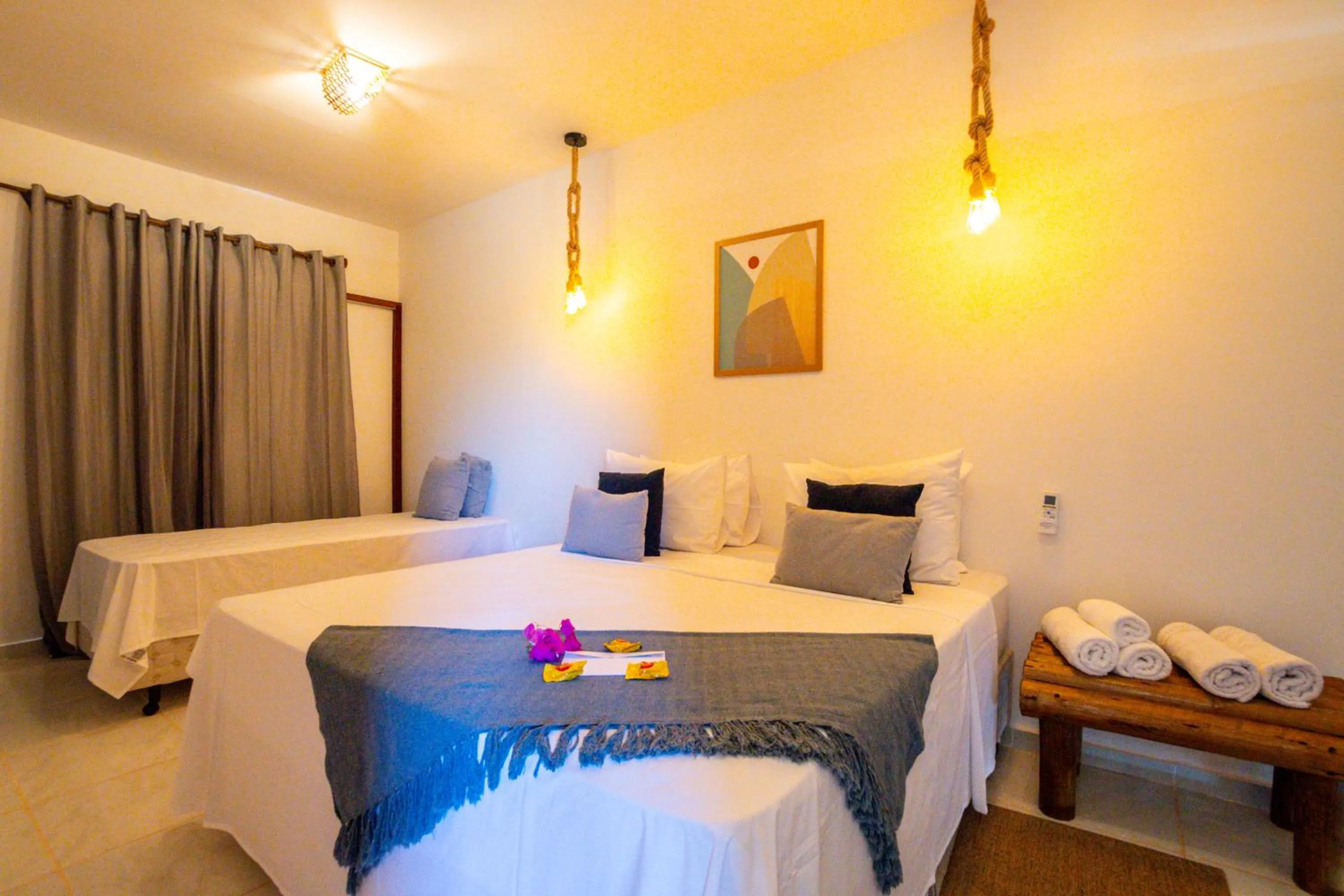 Bed in Pousada Solarium de Gostoso