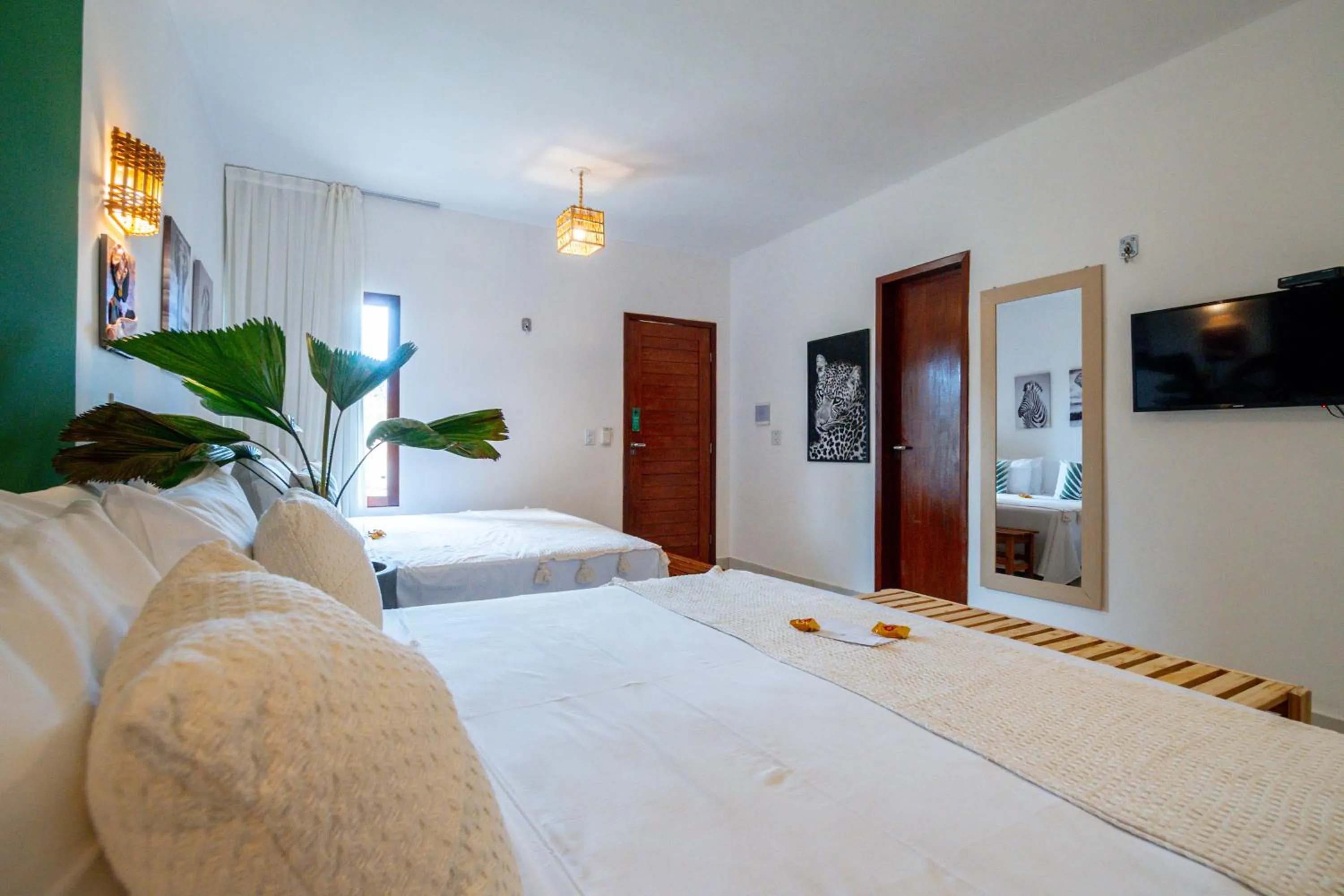 Bed in Pousada Solarium de Gostoso