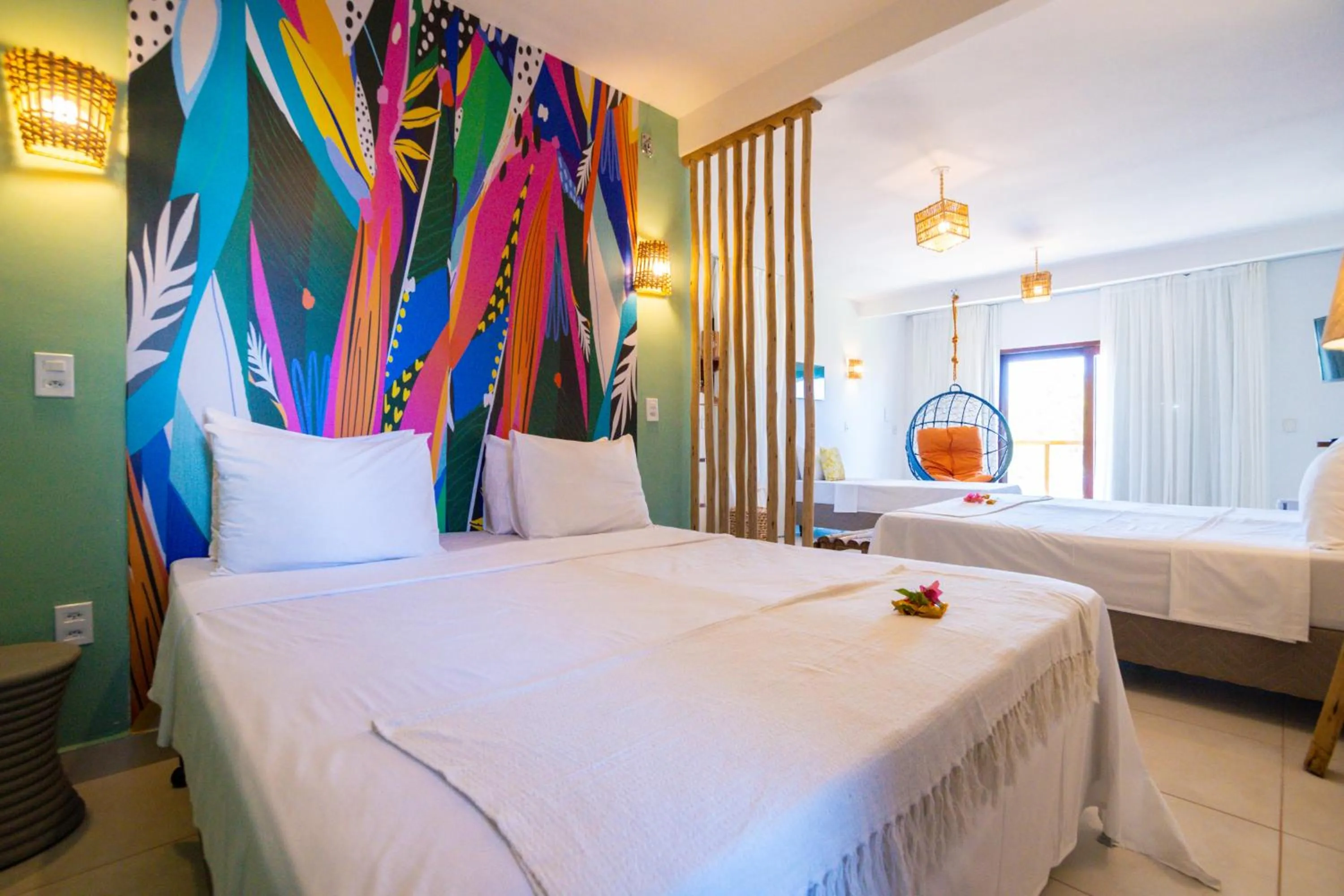 Bed in Pousada Solarium de Gostoso